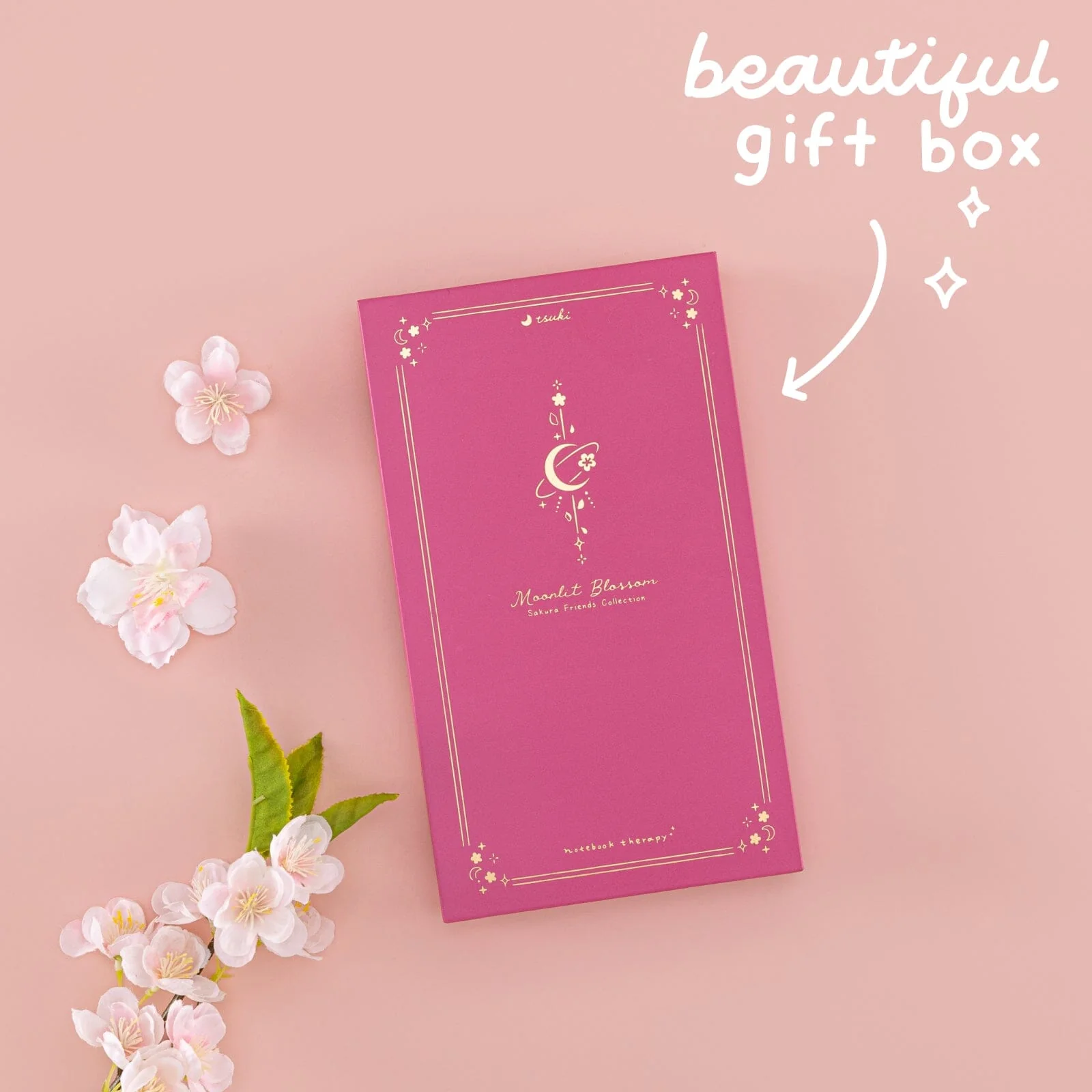 Tsuki ‘Moonlit Blossom’ Luxury Travel Notebook ☾ - Image 13