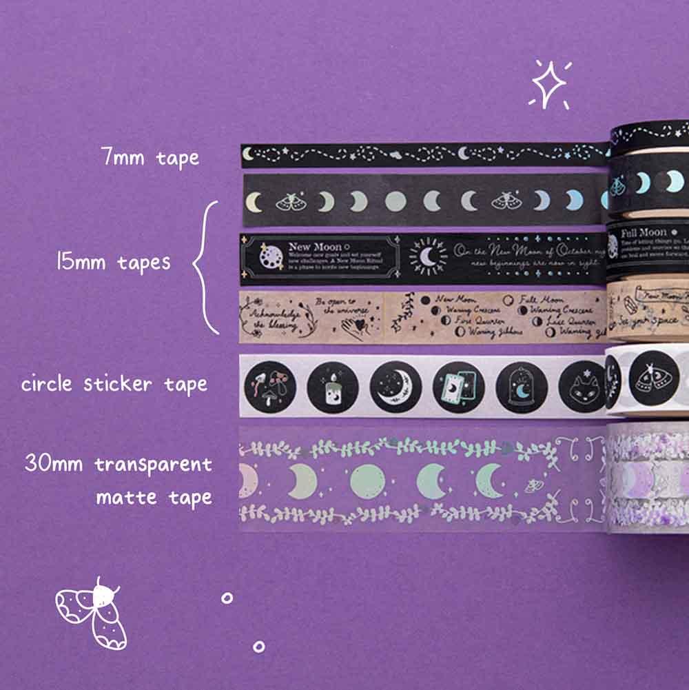 Tsuki ‘Moonlit Spells’ Washi Tapes Set ☾ - Image 5