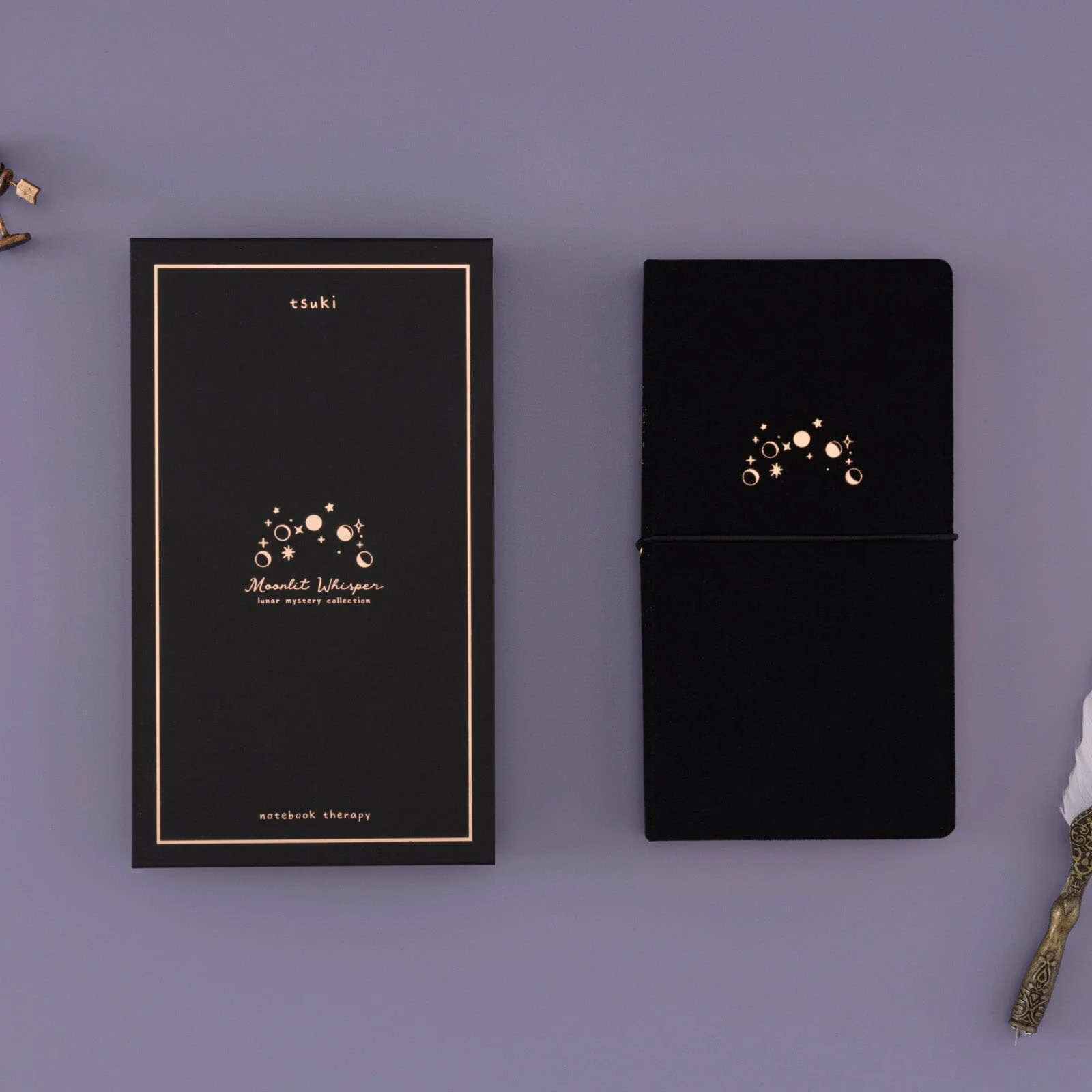 Tsuki ‘Moonlit Whisper’ Limited Edition Luxury Travel Notebook  ☾ - Image 12