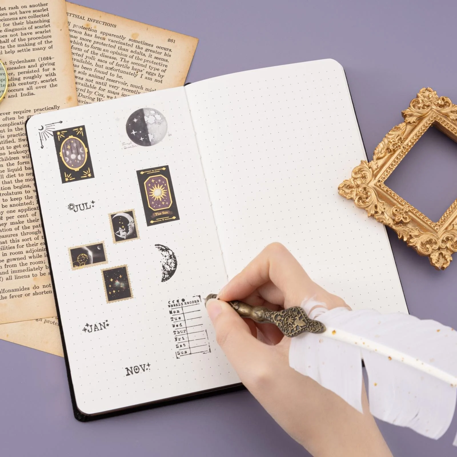 Tsuki ‘Moonlit Whisper’ Limited Edition Luxury Travel Notebook  ☾ - Image 14