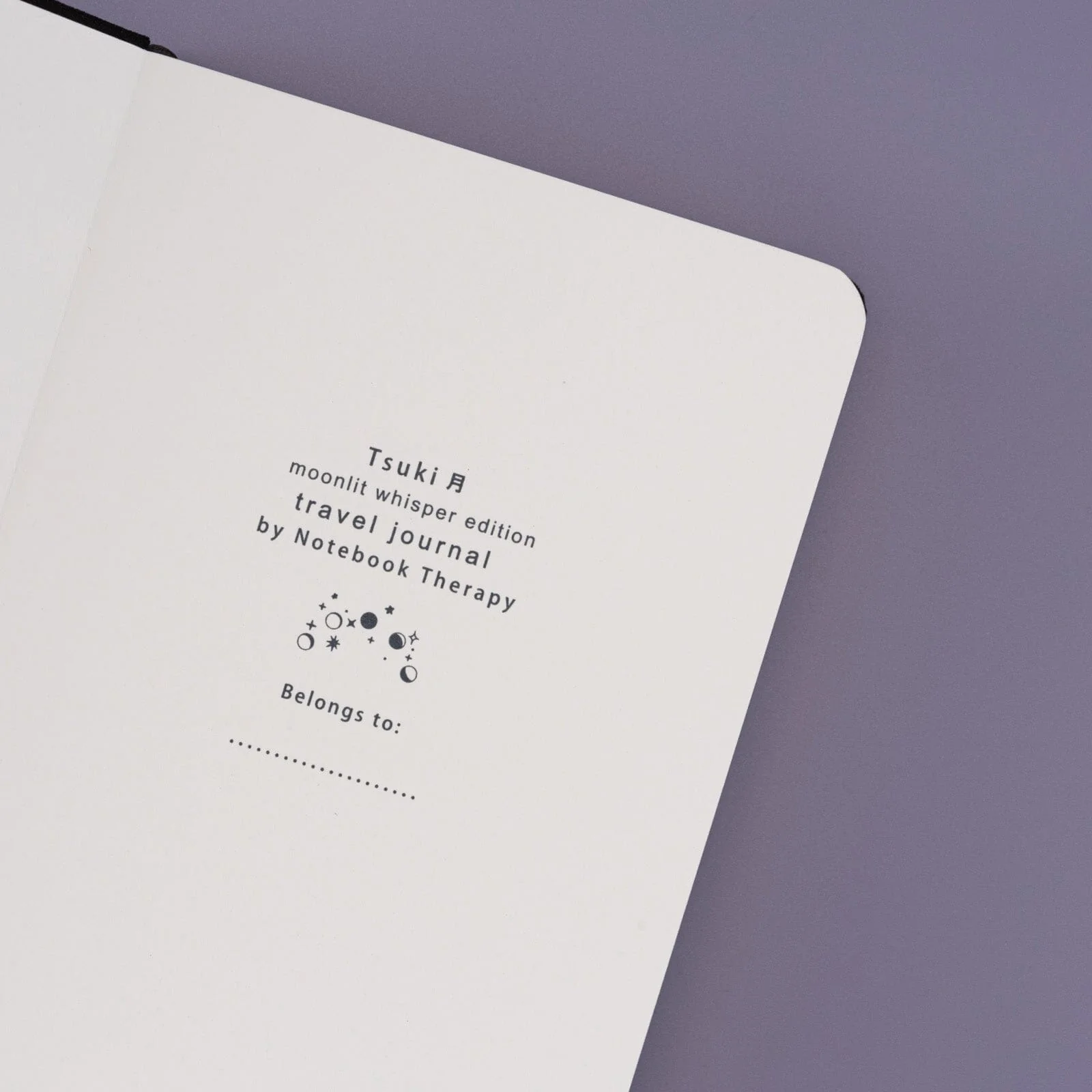 Tsuki ‘Moonlit Whisper’ Limited Edition Luxury Travel Notebook  ☾ - Image 5