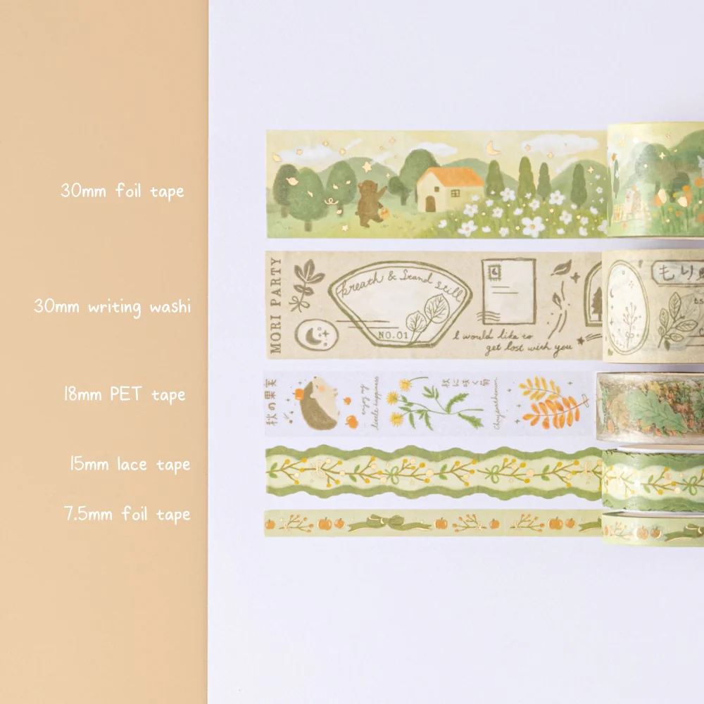 Tsuki ‘Mori’ Washi Tape Set ☾ - Image 3