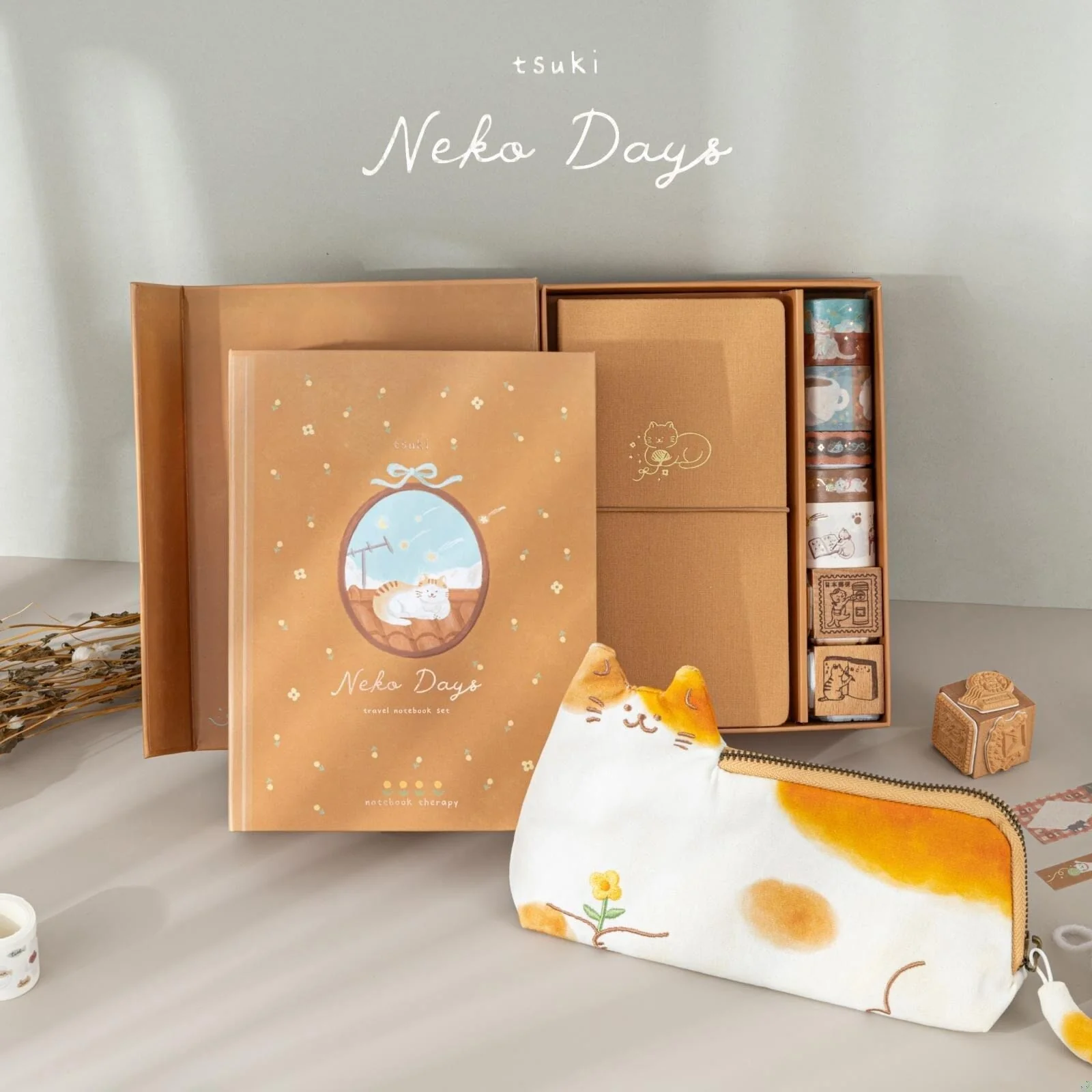 Tsuki ‘Neko Days’ Travel Pen Pouch ☾ - Image 11