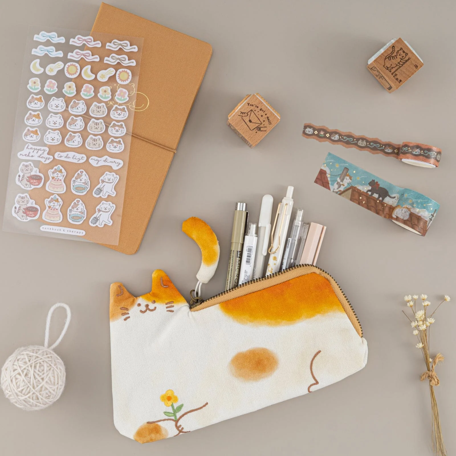 Tsuki ‘Neko Days’ Travel Pen Pouch ☾ - Image 12