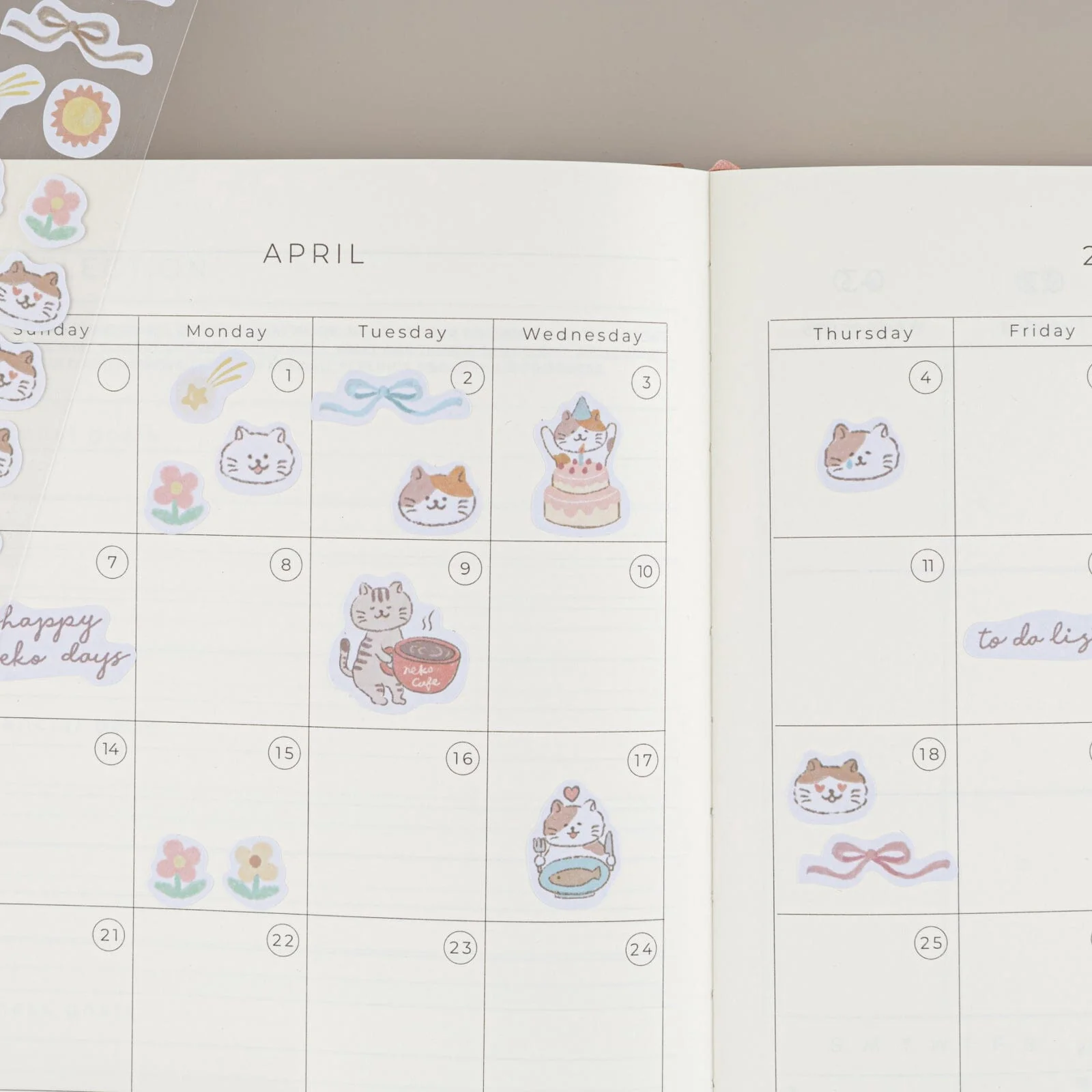 Tsuki ‘Neko Days’ Travel Notebook Gift Set ☾ - Image 19