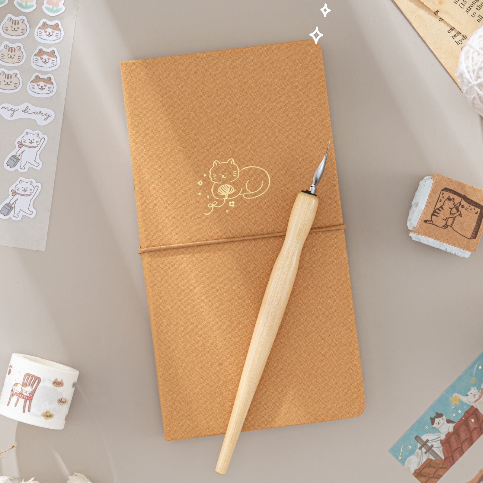 Tsuki ‘Neko Days’ Travel Notebook Gift Set ☾ - Image 20