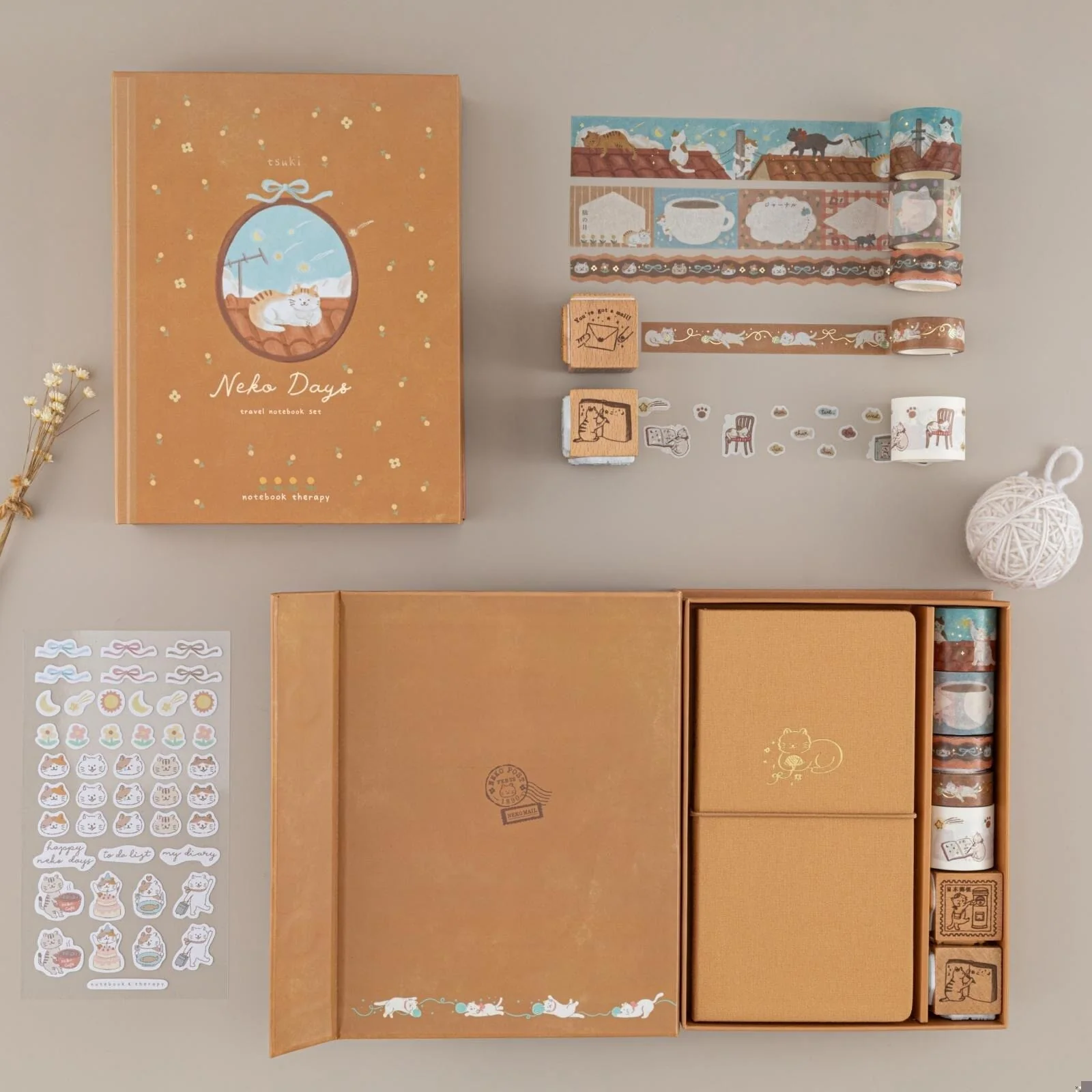 Tsuki ‘Neko Days’ Travel Notebook Gift Set ☾ - Image 7