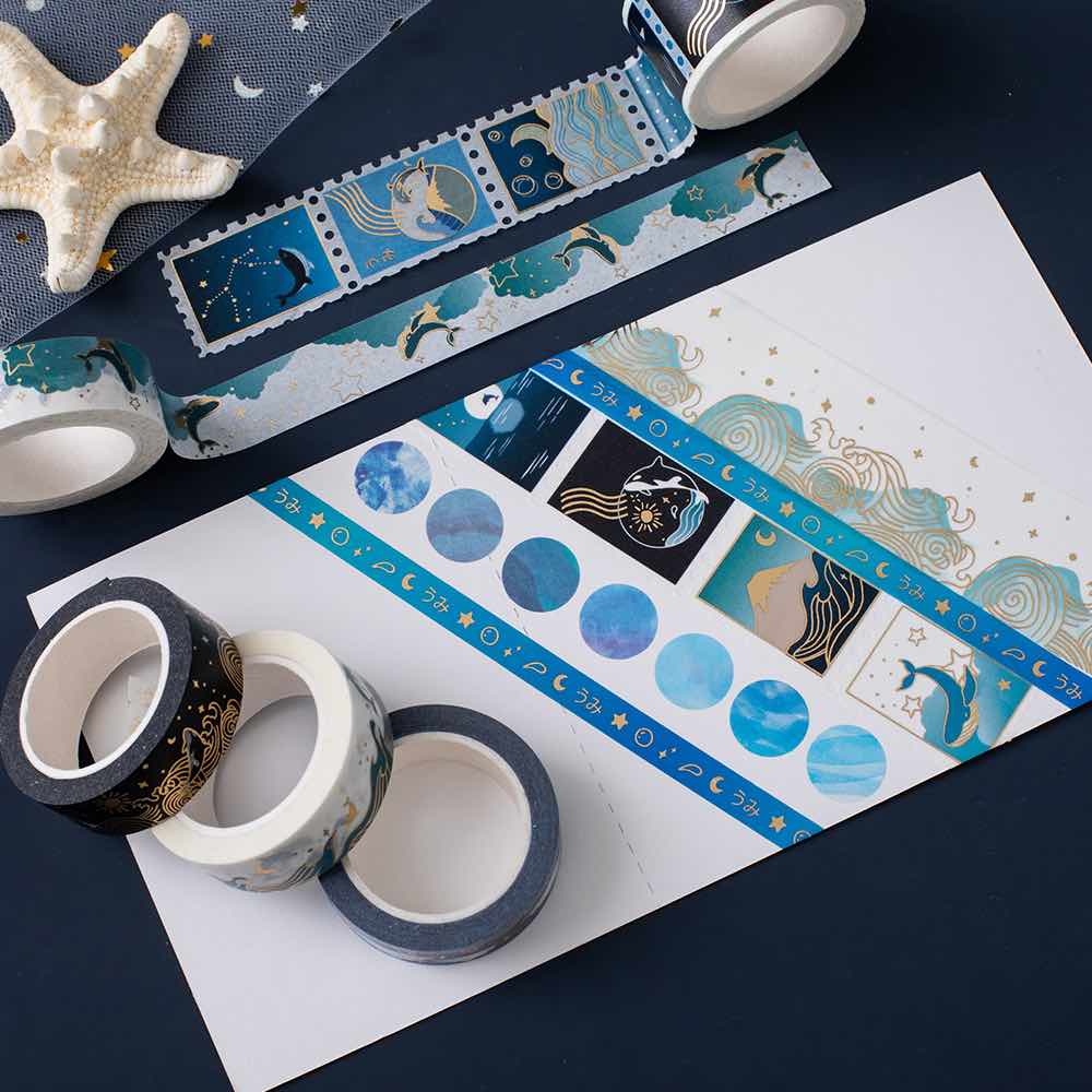 Tsuki 'Ocean Edition' Washi Tape Set ☾ - Image 12