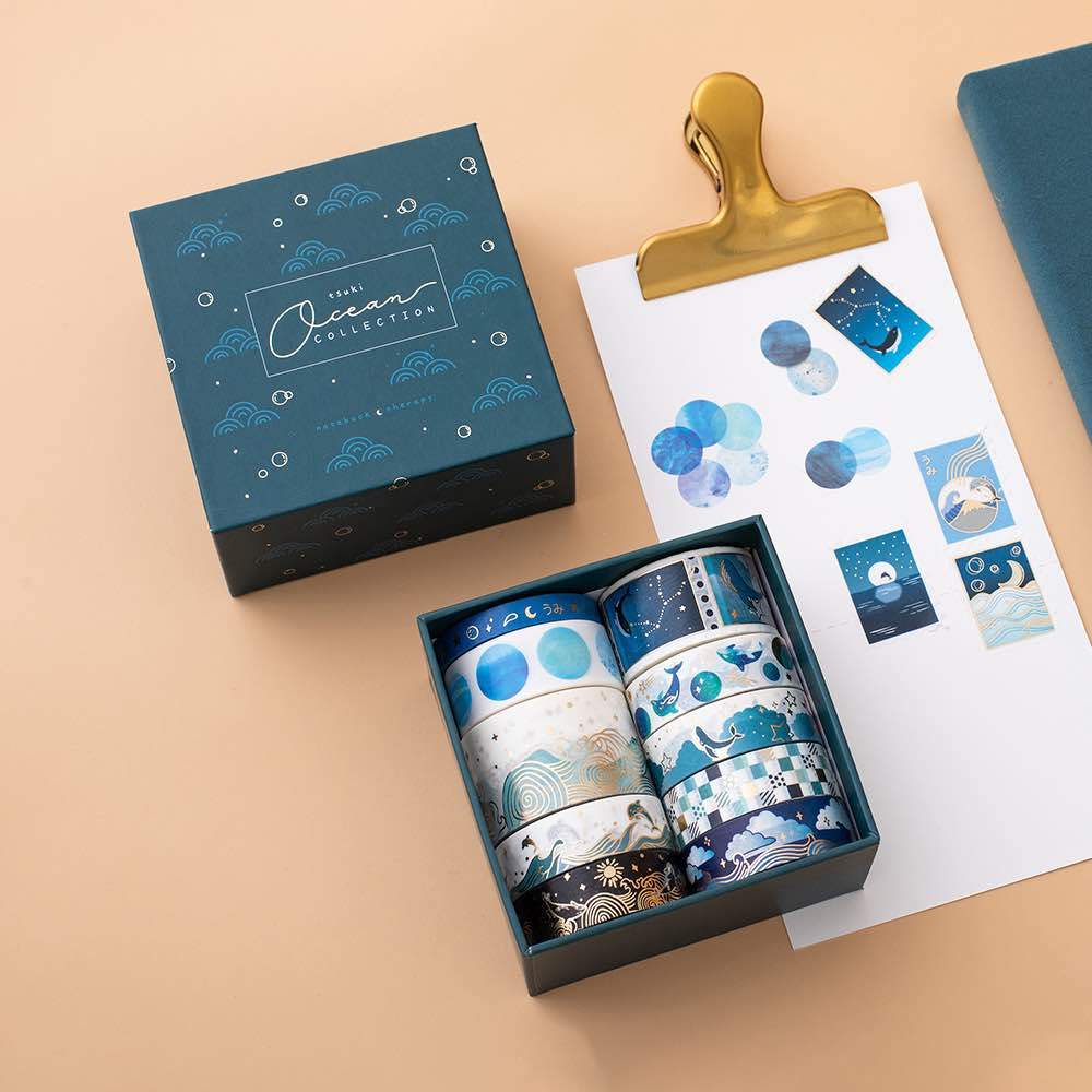 Tsuki 'Ocean Edition' Washi Tape Set ☾ - Image 14
