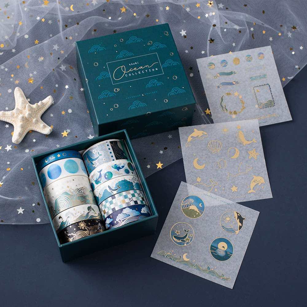 Tsuki 'Ocean Edition' Washi Tape Set ☾ - Image 5
