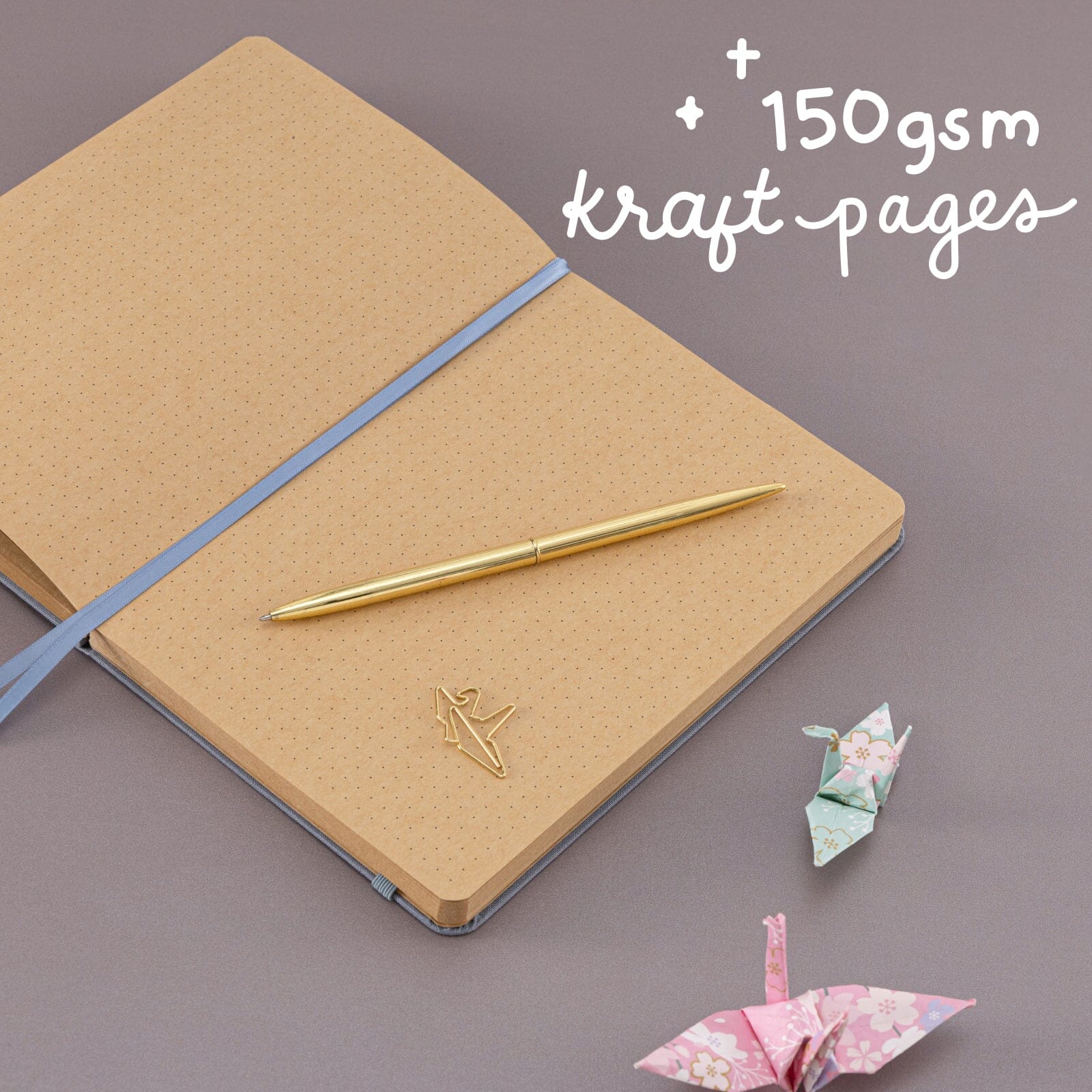Tsuki ‘Origami Dreams’ Kraft Paper A5 Bullet Journal ☾ - Image 6