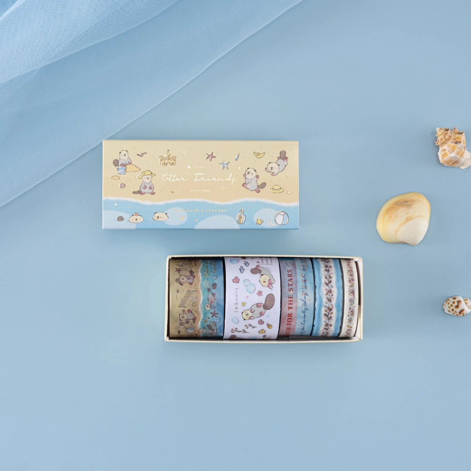 Tsuki ‘Otter Friends’ Washi Tape Set ☾ - Image 10
