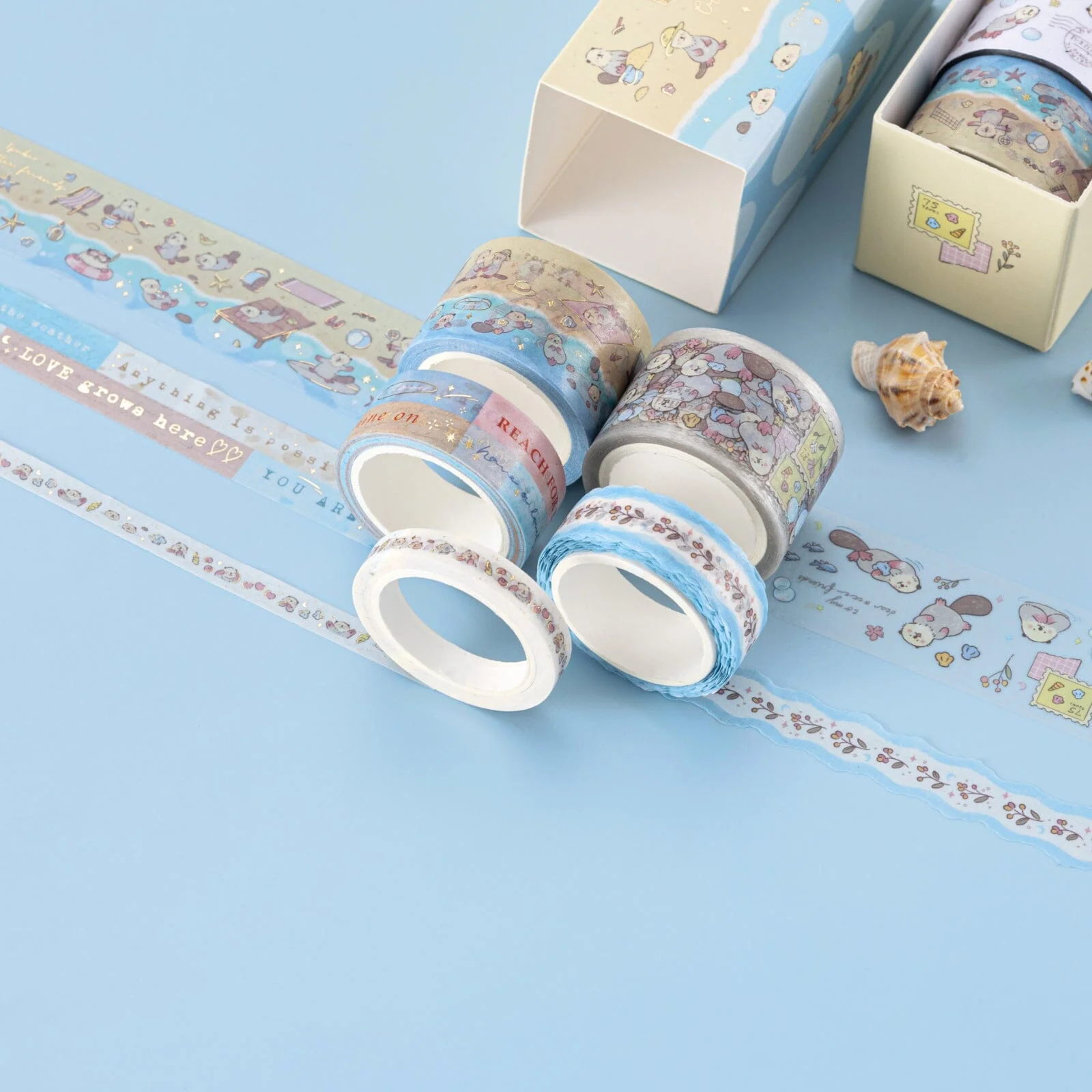 Tsuki ‘Otter Friends’ Washi Tape Set ☾ - Image 16
