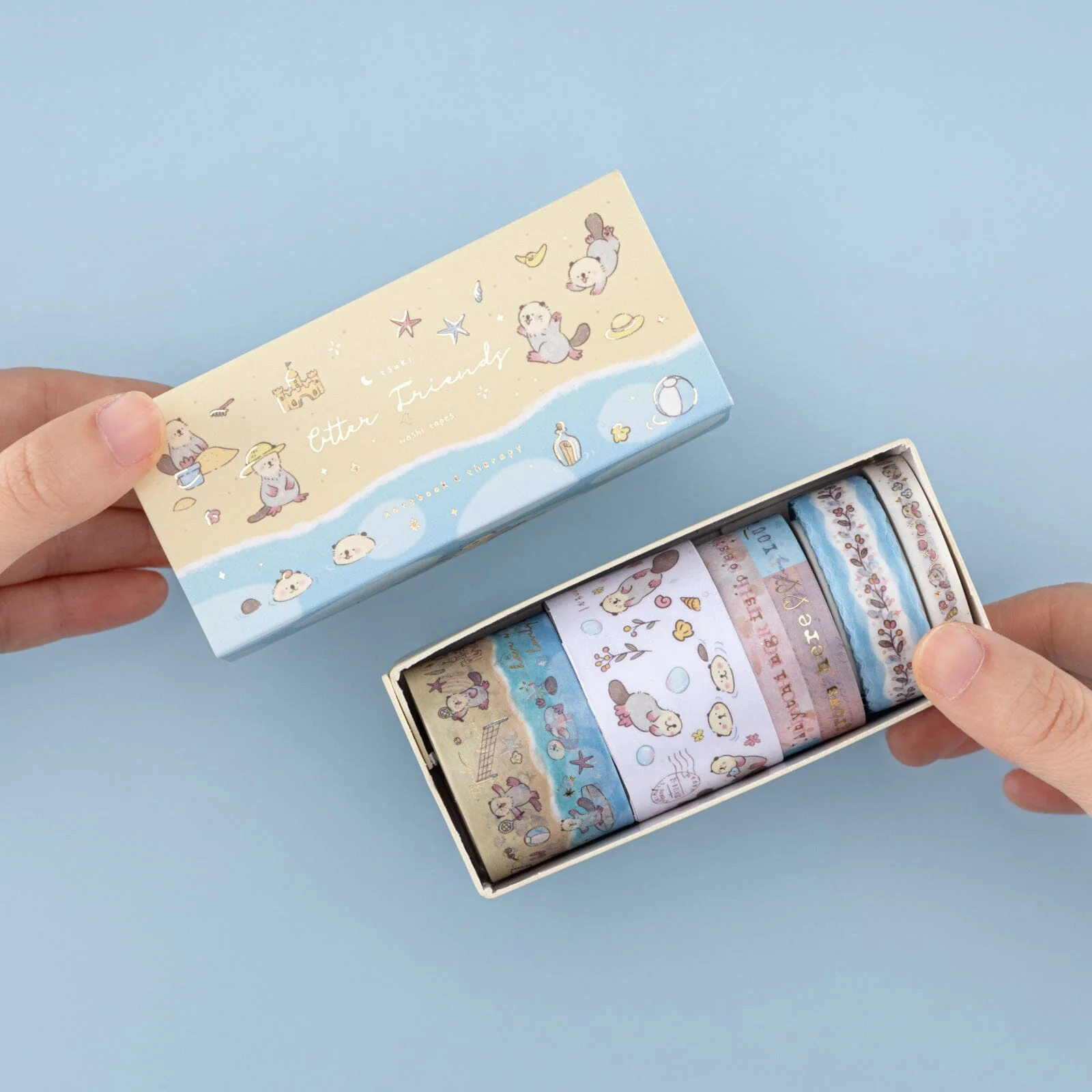 Tsuki ‘Otter Friends’ Washi Tape Set ☾ - Image 3