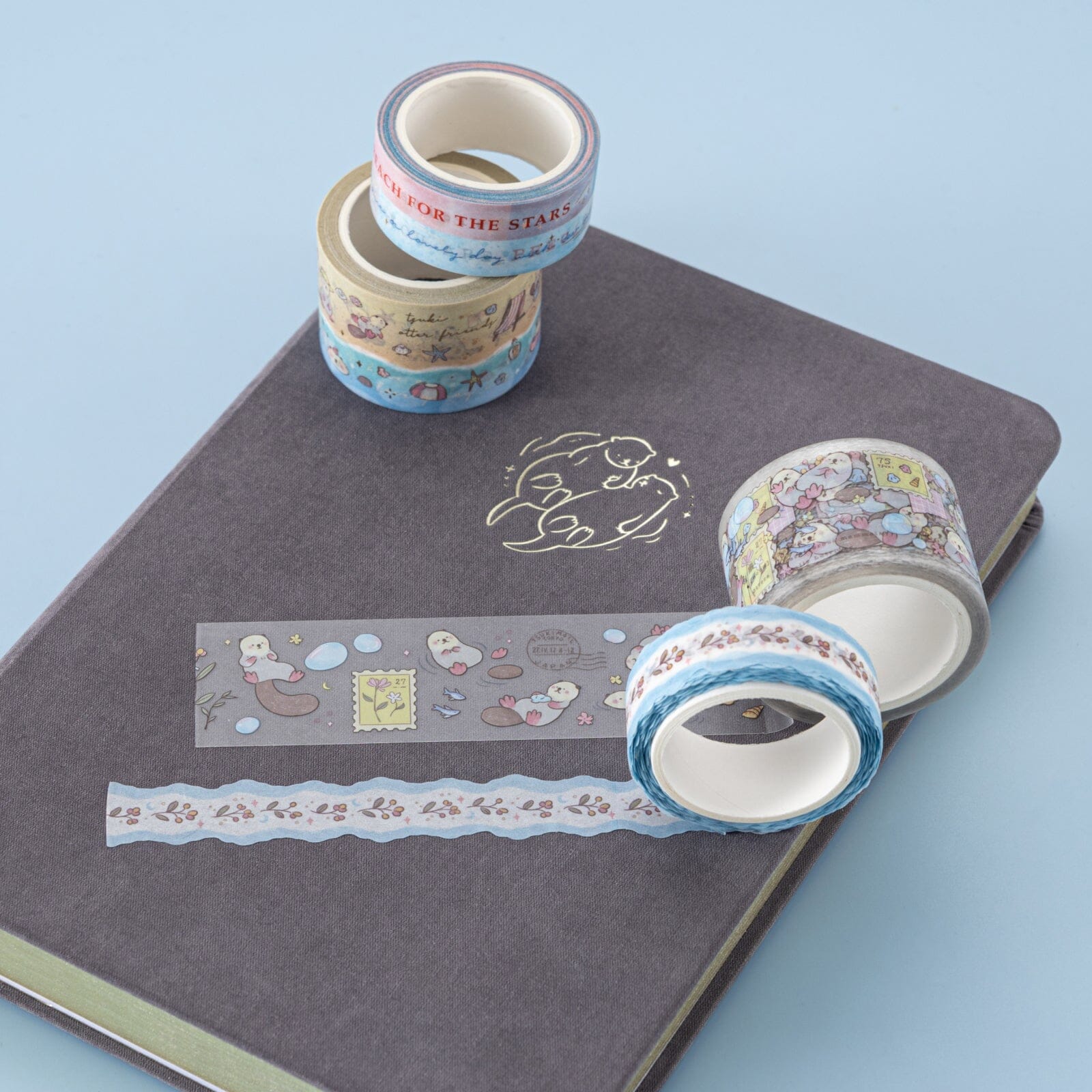 Tsuki ‘Otter Friends’ Washi Tape Set ☾ - Image 5