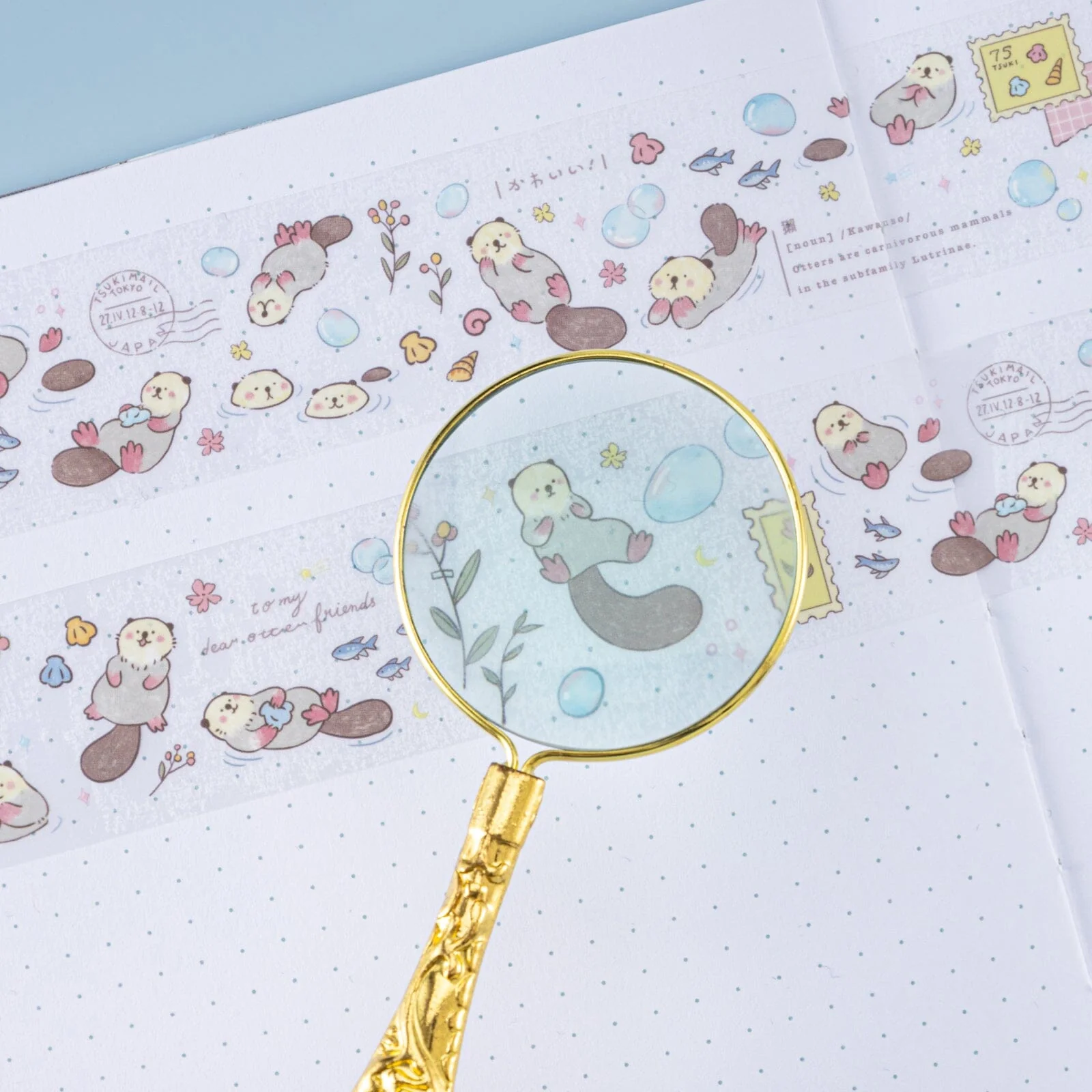 Tsuki ‘Otter Friends’ Washi Tape Set ☾ - Image 7
