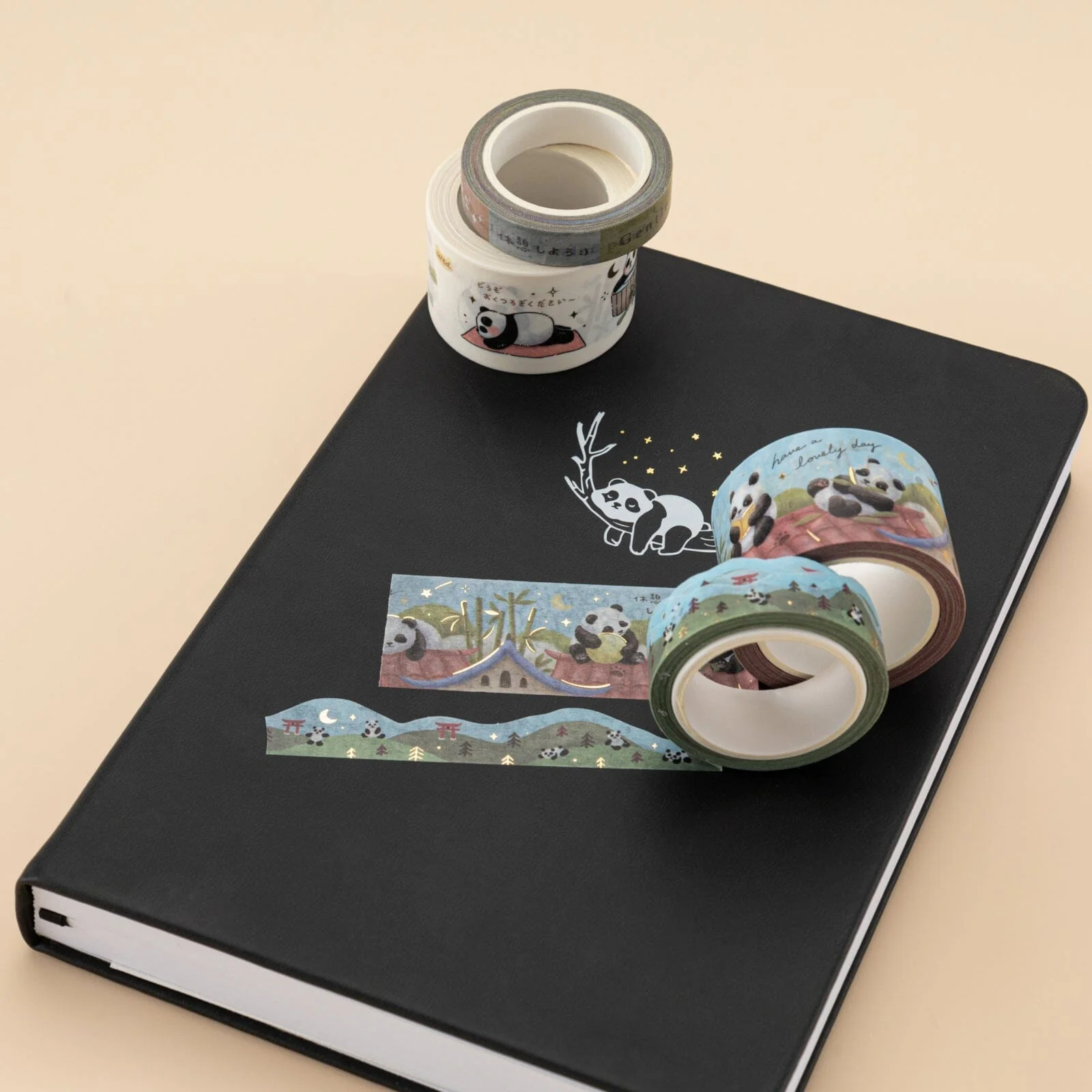 Tsuki ‘Playful Panda’ Washi Tape Set - Image 14