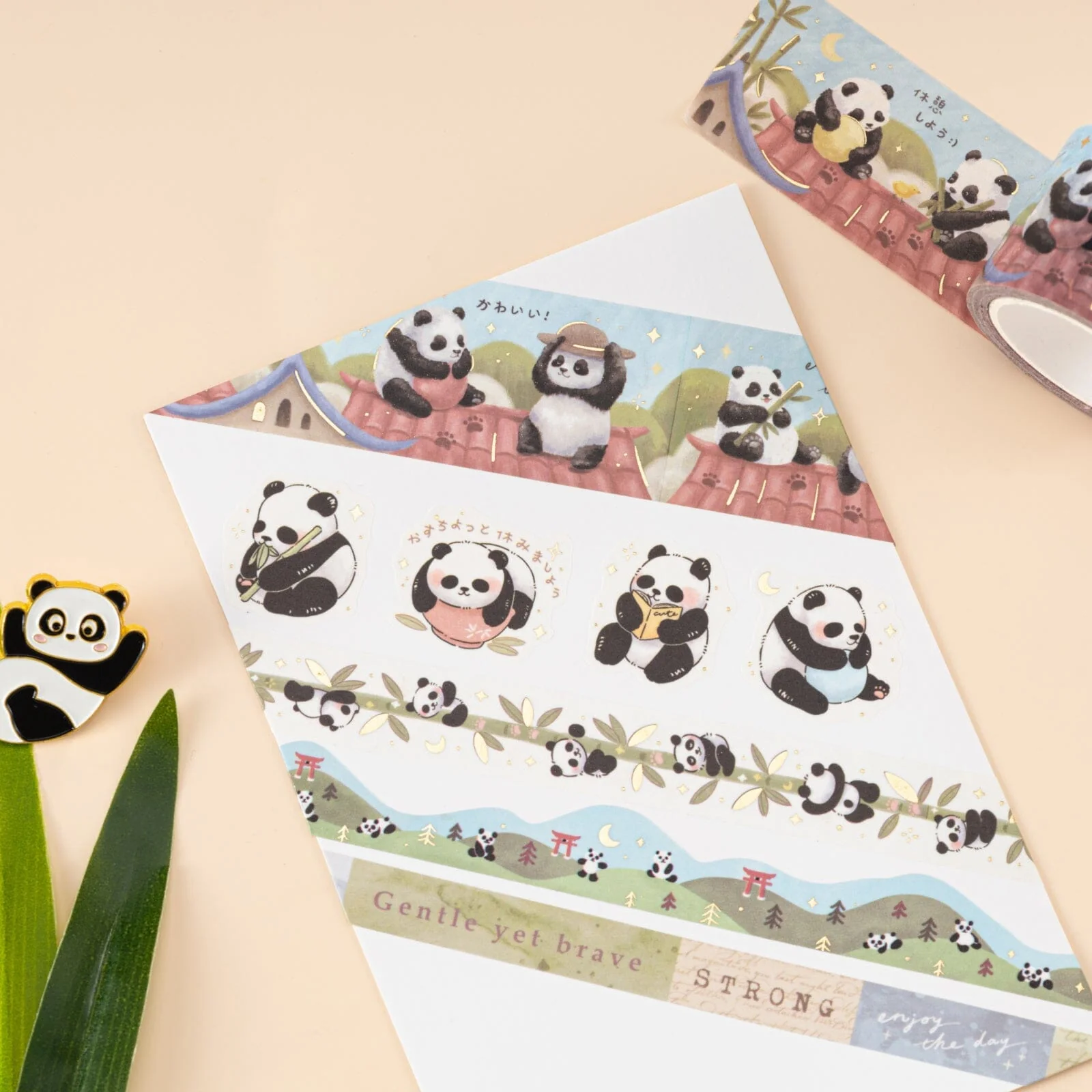 Tsuki ‘Playful Panda’ Washi Tape Set - Image 6