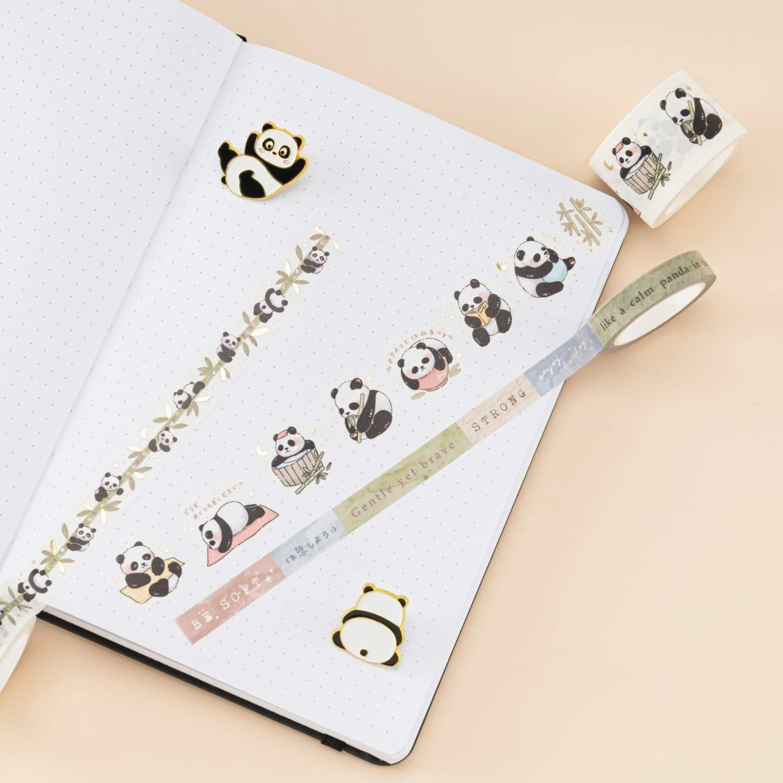 Tsuki ‘Playful Panda’ Washi Tape Set - Image 7
