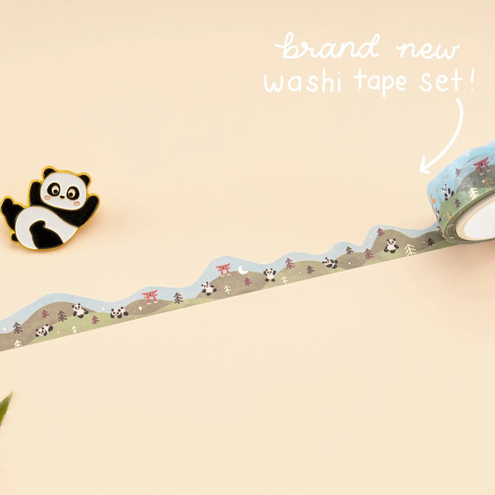 Tsuki ‘Playful Panda’ Washi Tape Set - Image 9