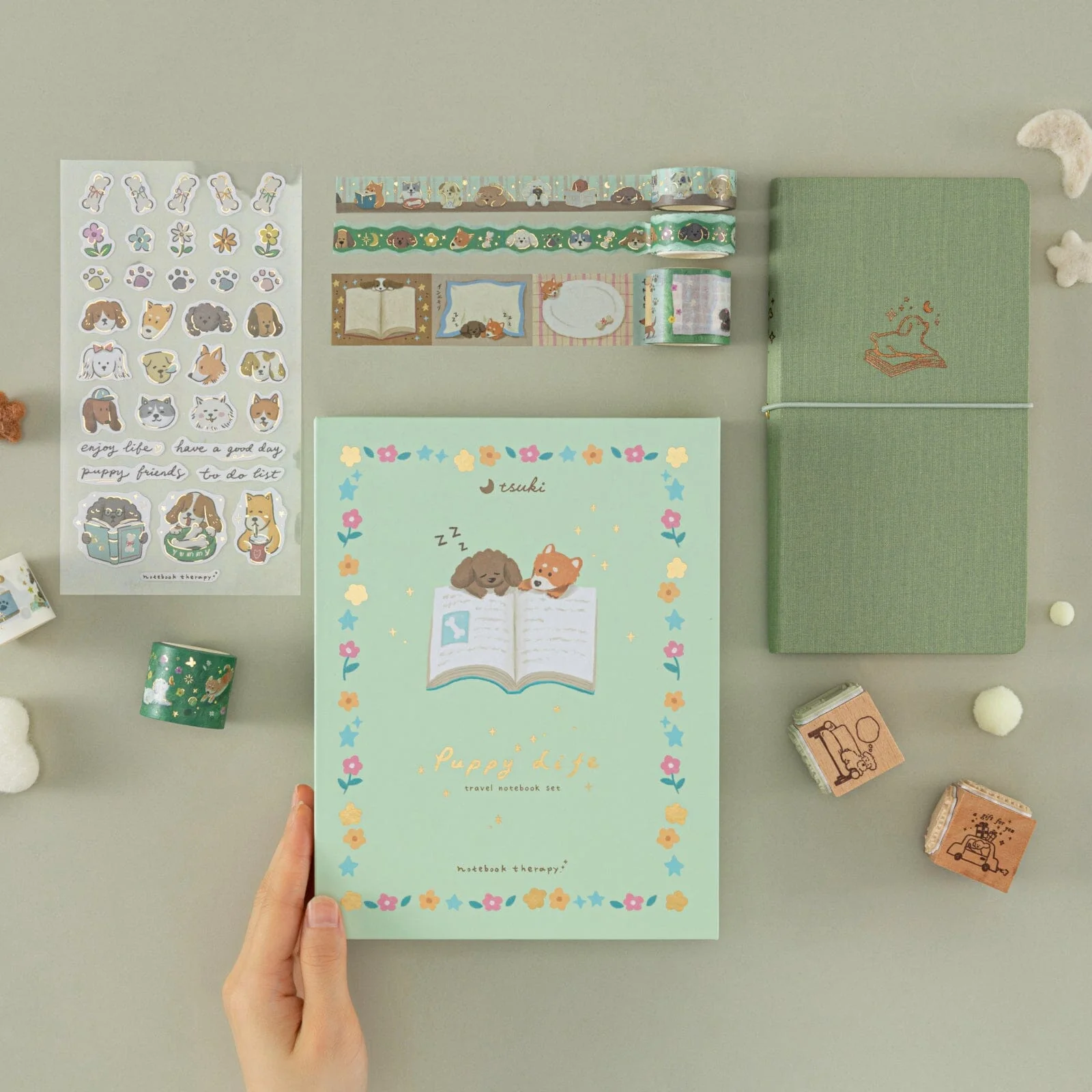 Tsuki ‘Puppy Life’ Travel Notebook Gift Set ☾ - Image 22
