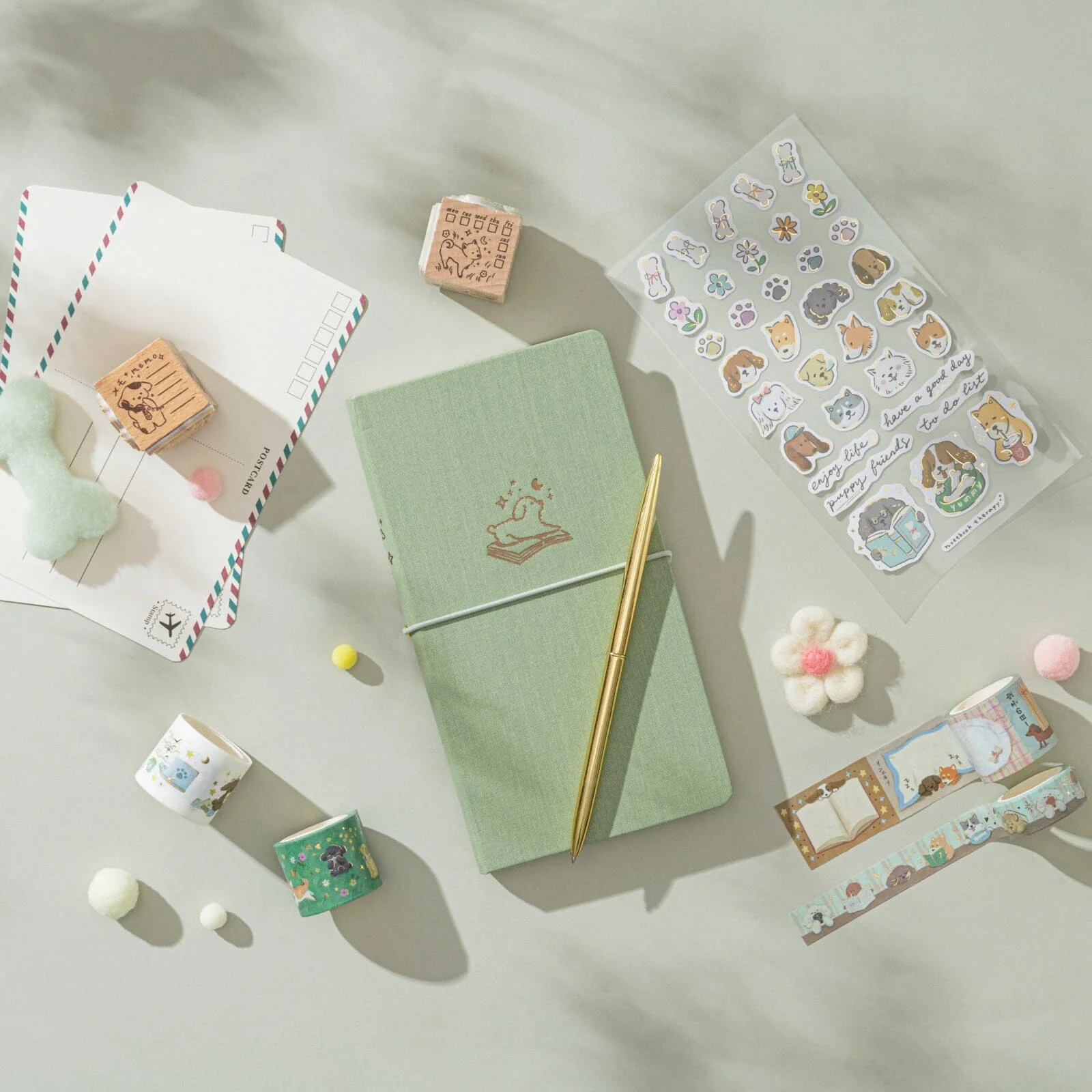 Tsuki ‘Puppy Life’ Travel Notebook Gift Set ☾ - Image 3
