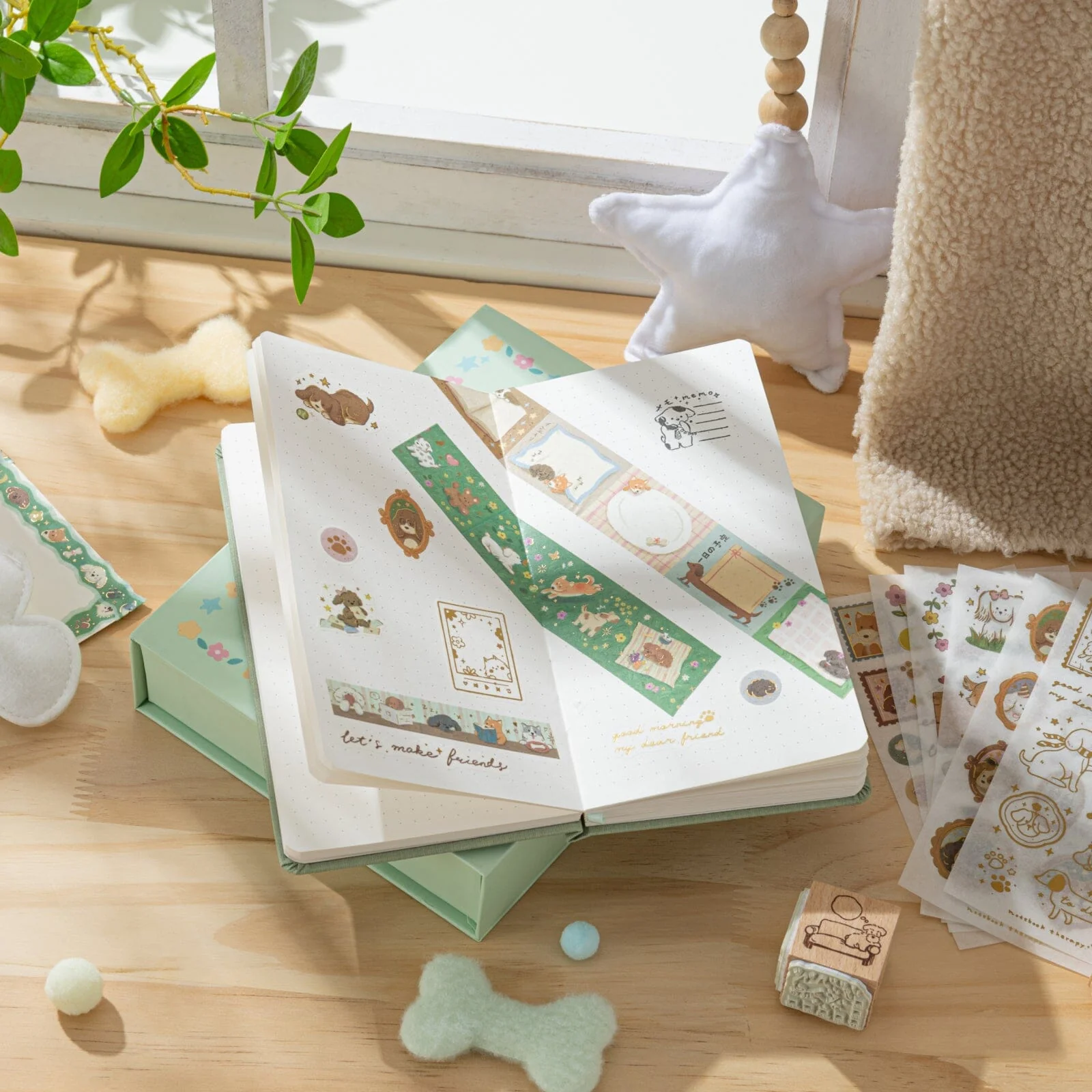 Tsuki ‘Puppy Life’ Travel Notebook Gift Set ☾ - Image 6
