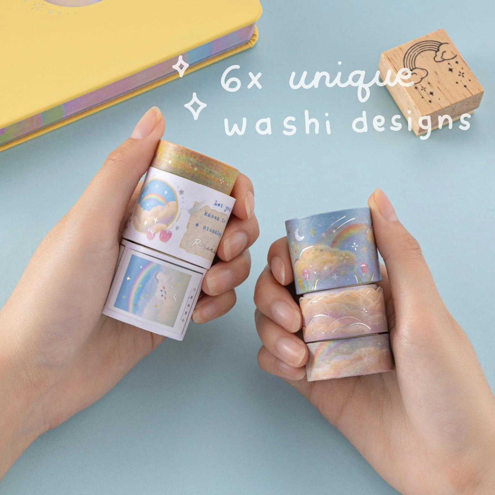 Tsuki ‘Rainbow Wishes’ Limited Edition Holographic Bullet Journal Set ☾ - Image 6