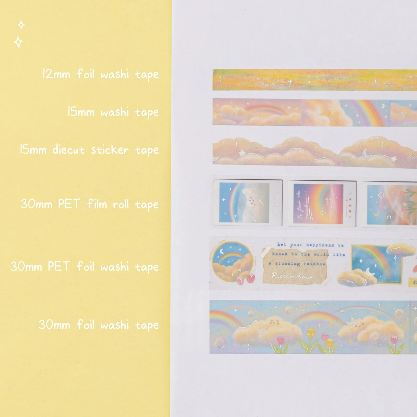 Tsuki ‘Rainbow Wishes’ Limited Edition Holographic Bullet Journal Set ☾ - Image 8