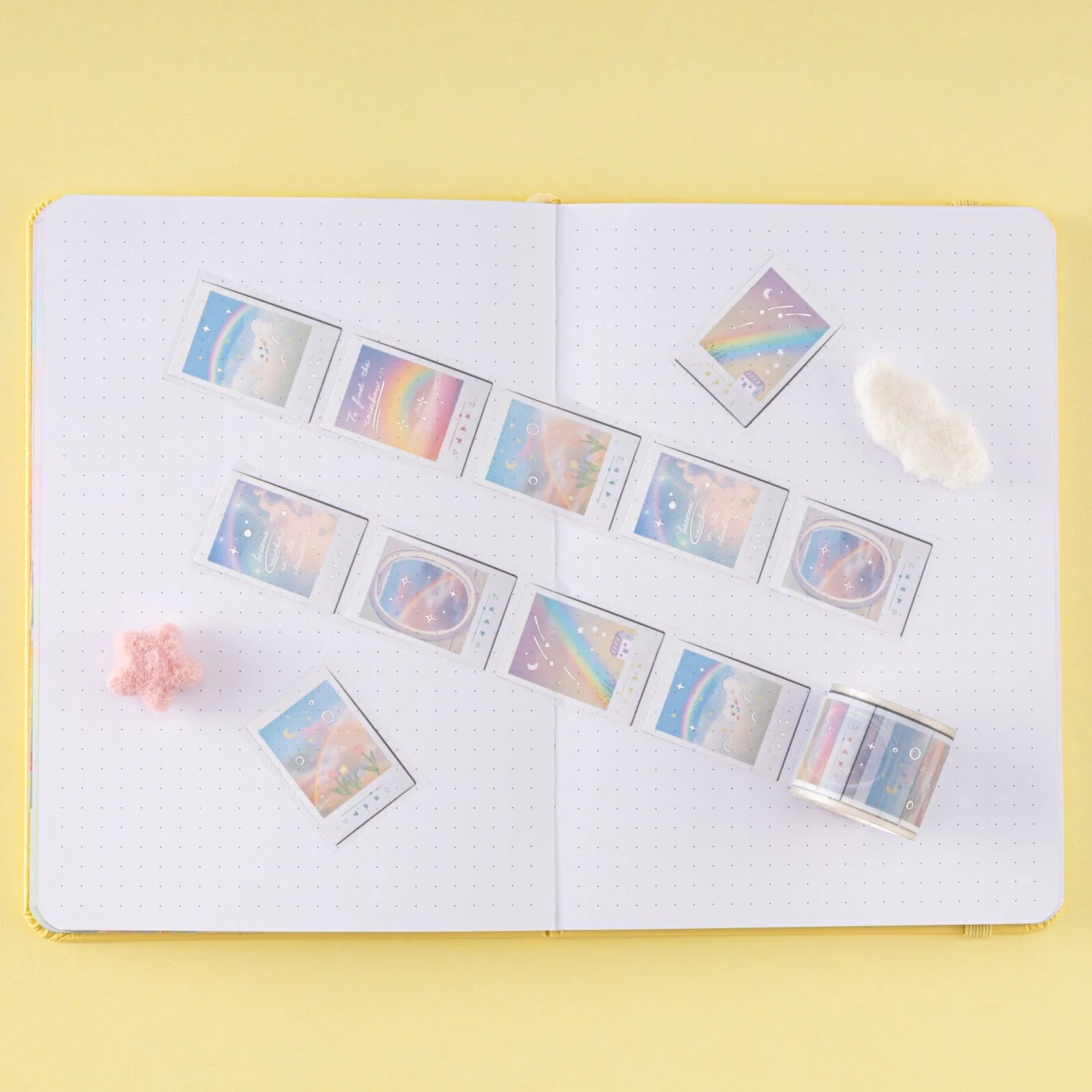 Tsuki ‘Rainbow Wishes’ Limited Edition Holographic Bullet Journal Set ☾ - Image 9