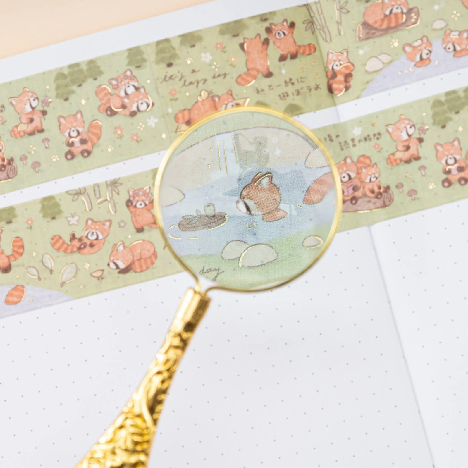 Tsuki ‘Red Panda’ Washi Tape Set ☾ - Image 10