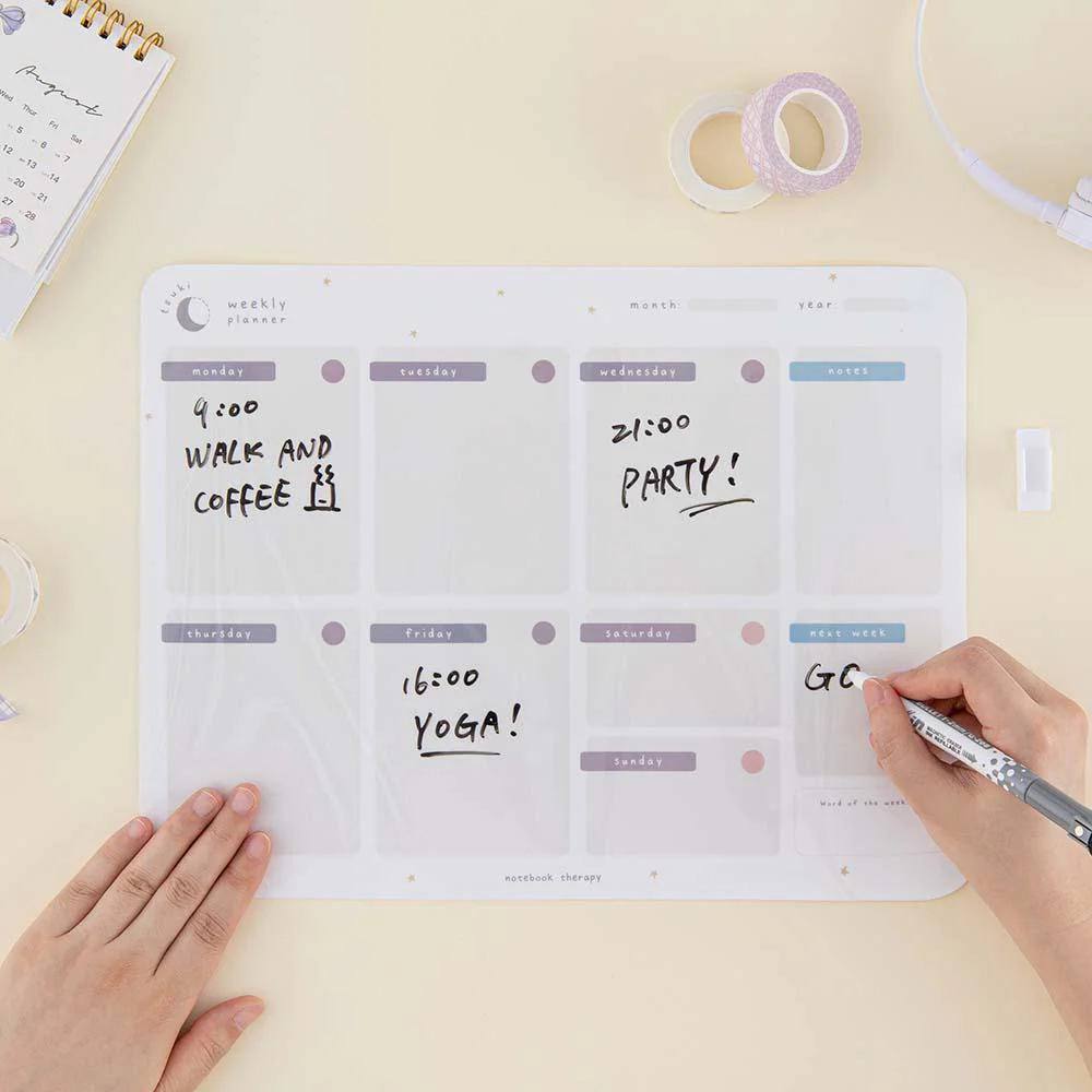 Tsuki Reusable Weekly Wall Planner ☾ - Image 14