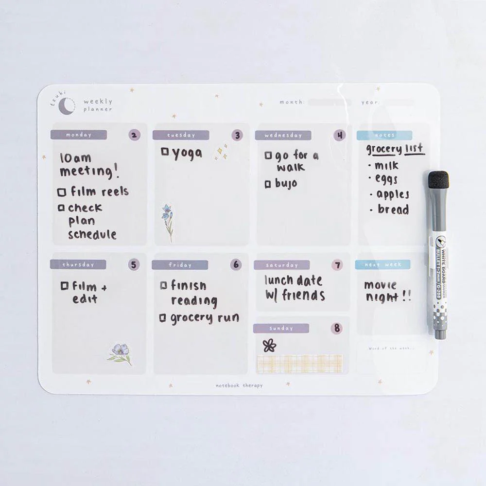 Tsuki Reusable Weekly Wall Planner ☾ - Image 15