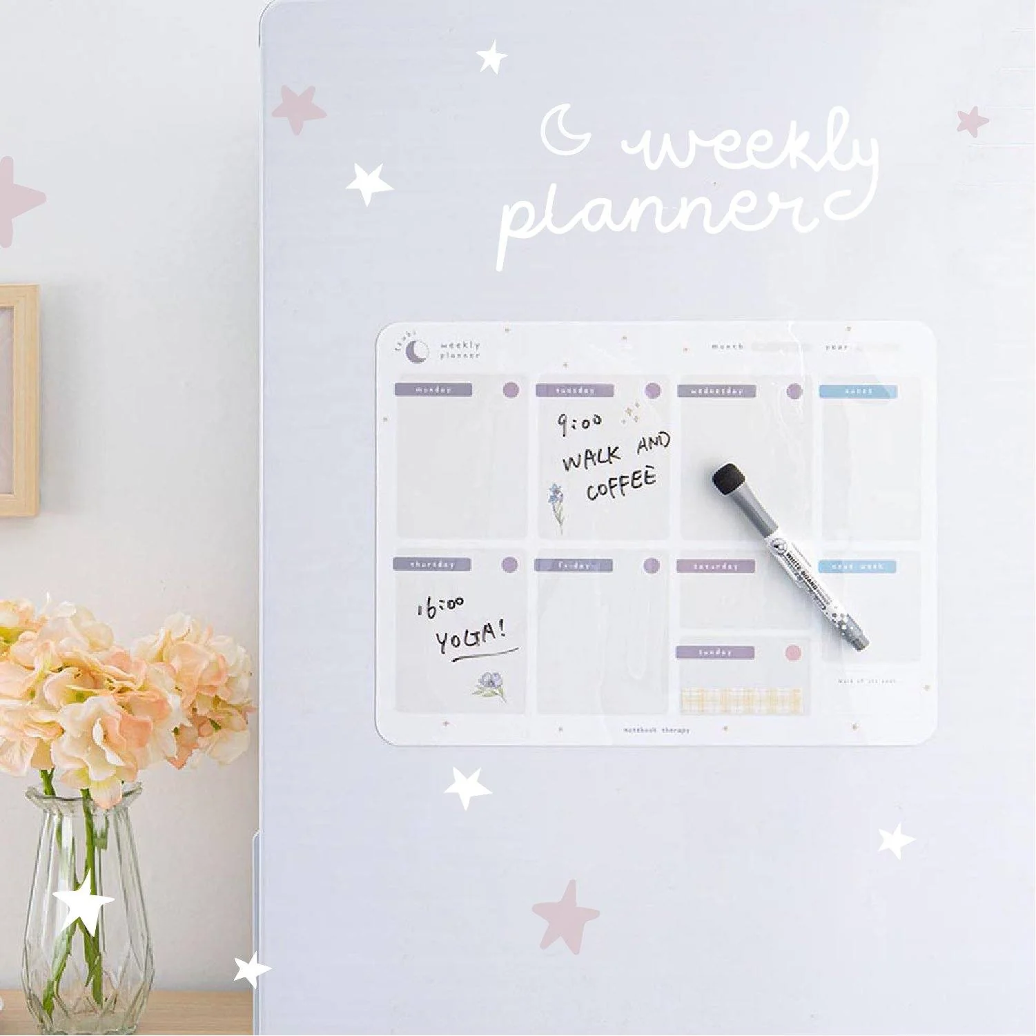 Tsuki Reusable Weekly Wall Planner ☾ - Image 4
