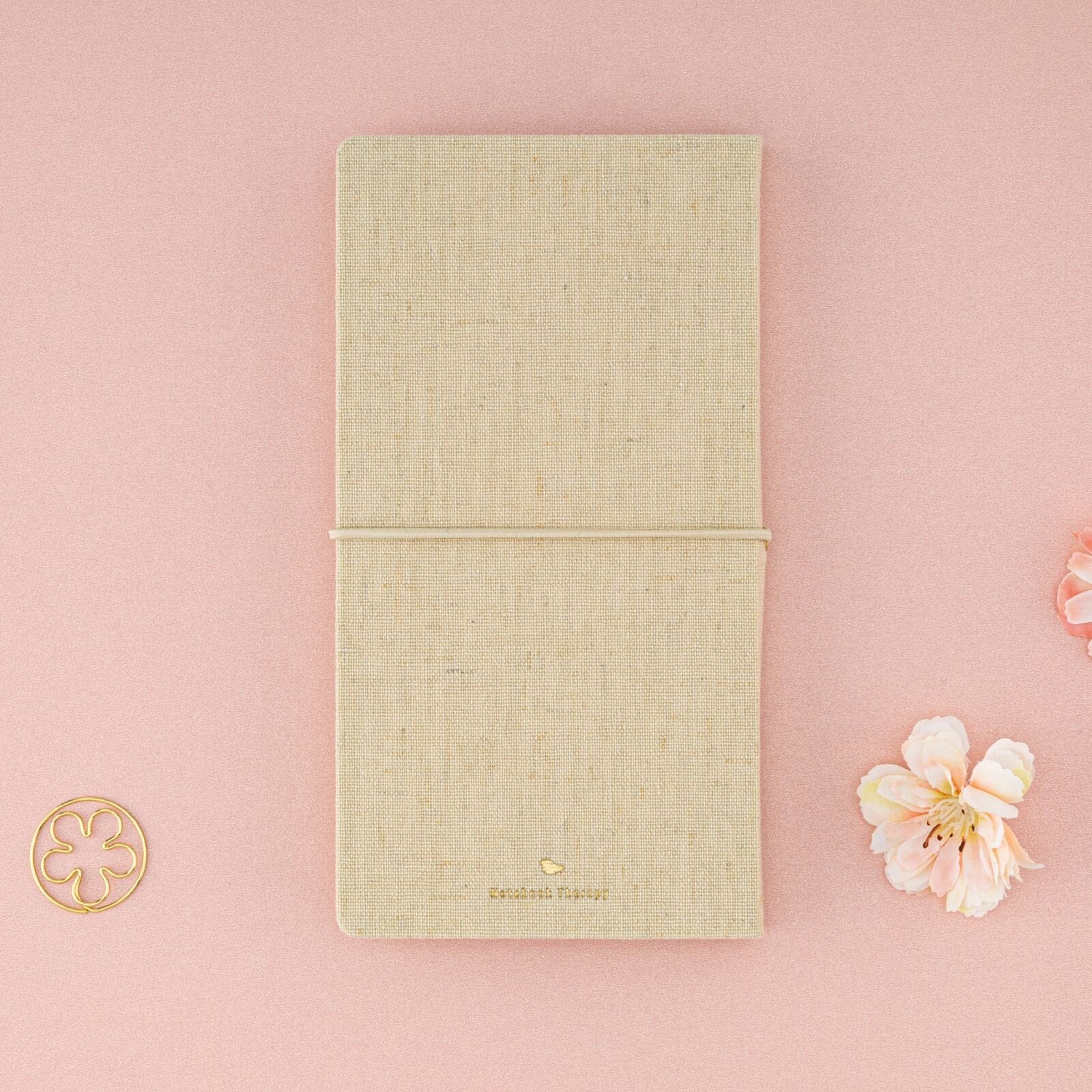 Tsuki ‘Sakura Breeze’ Kraft Paper Travel Notebook ☾ - Image 11