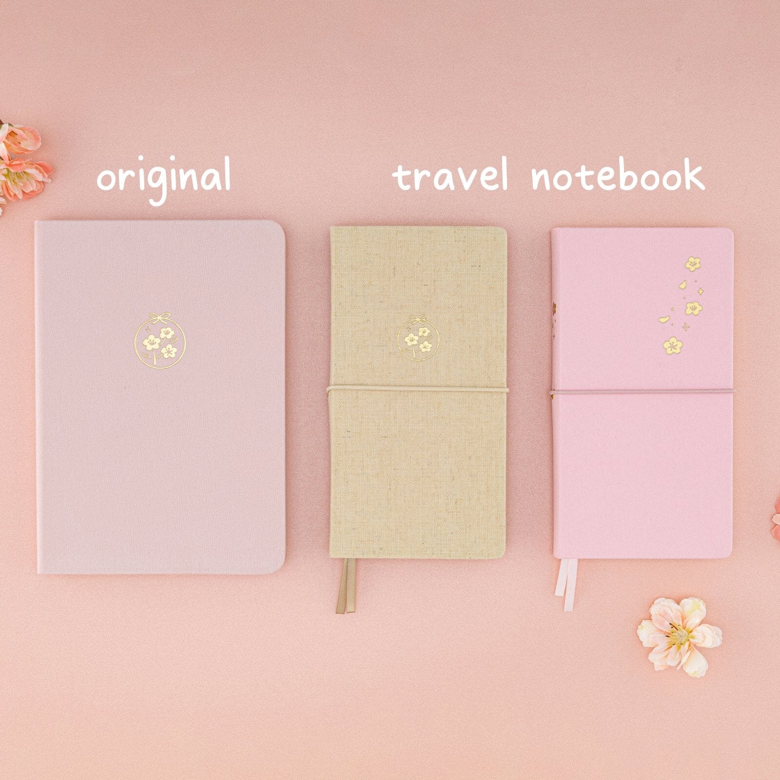 Tsuki ‘Sakura Breeze’ Kraft Paper Travel Notebook ☾ - Image 12