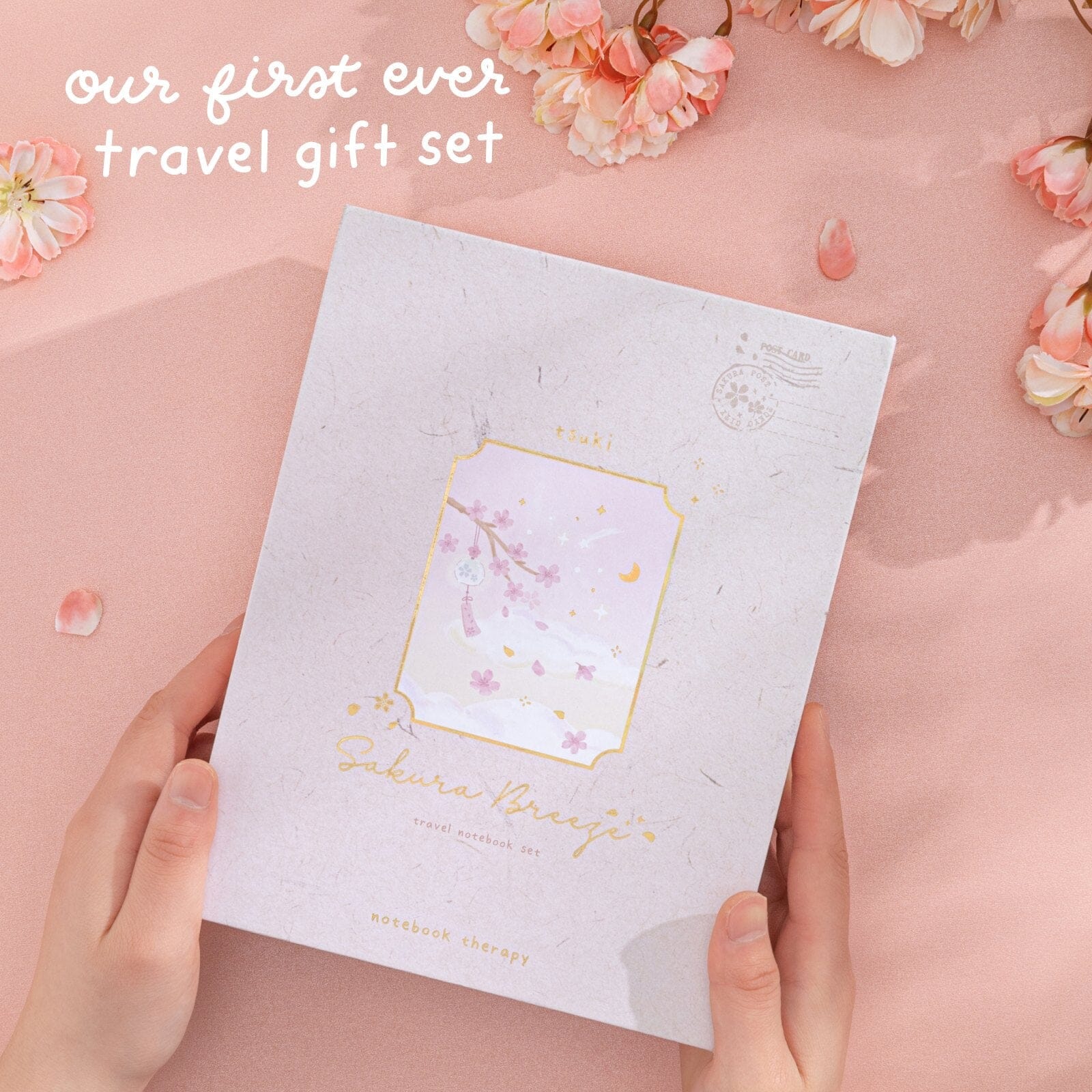 Tsuki ‘Sakura Breeze’ Travel Notebook Gift Set ☾ - Image 11