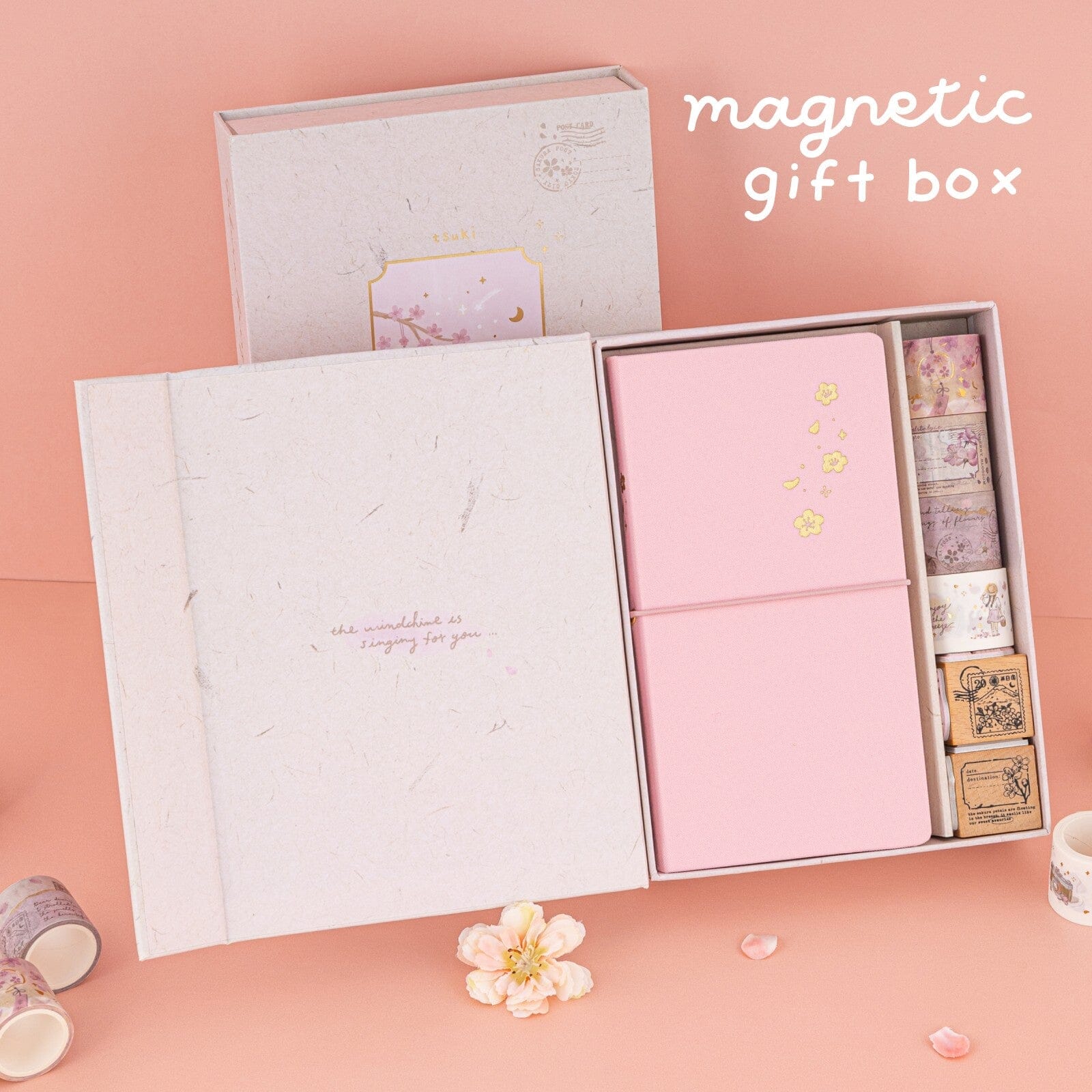 Tsuki ‘Sakura Breeze’ Travel Notebook Gift Set ☾ - Image 14