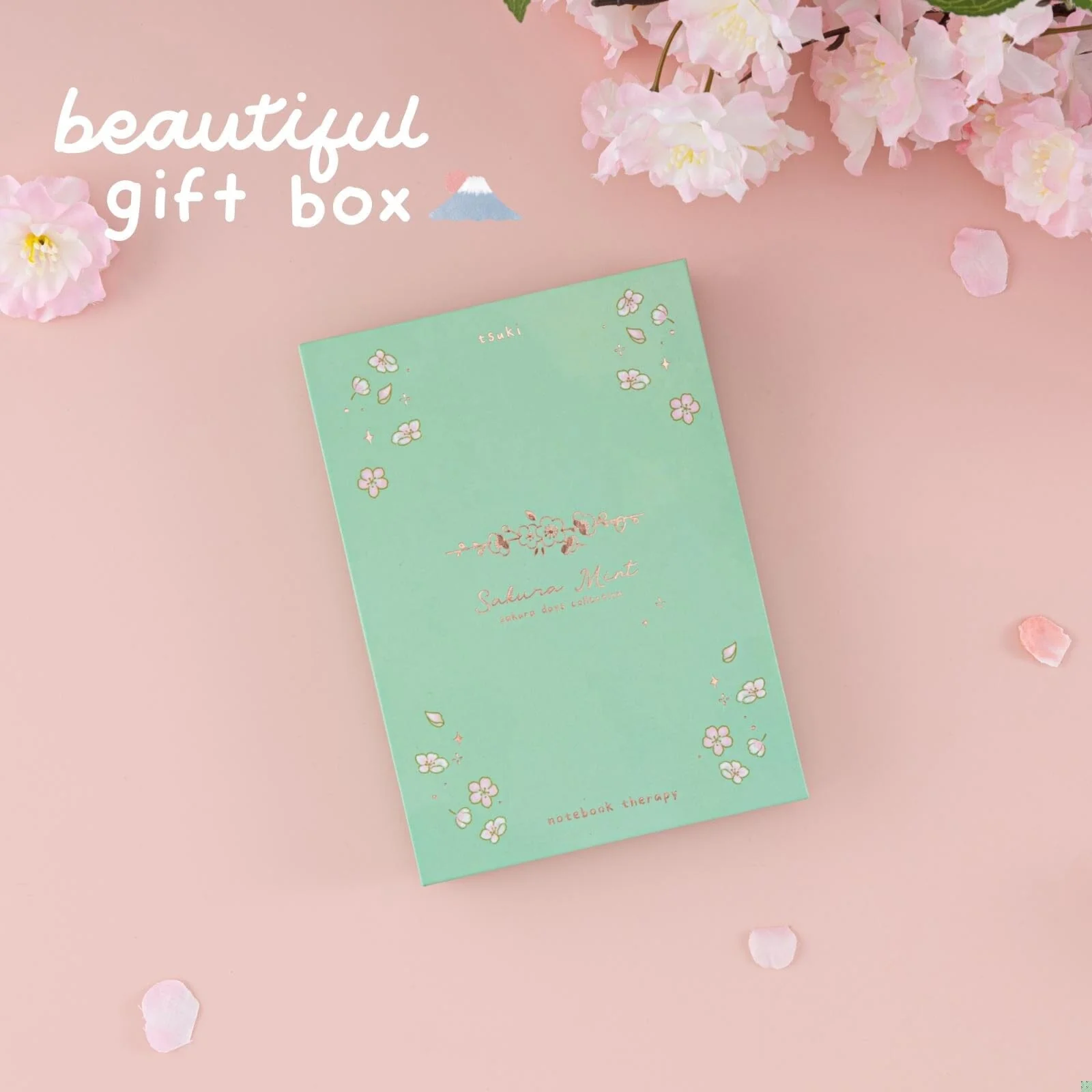 Tsuki ‘Sakura Mint’ A6 Travel Notebook ☾ - Image 14