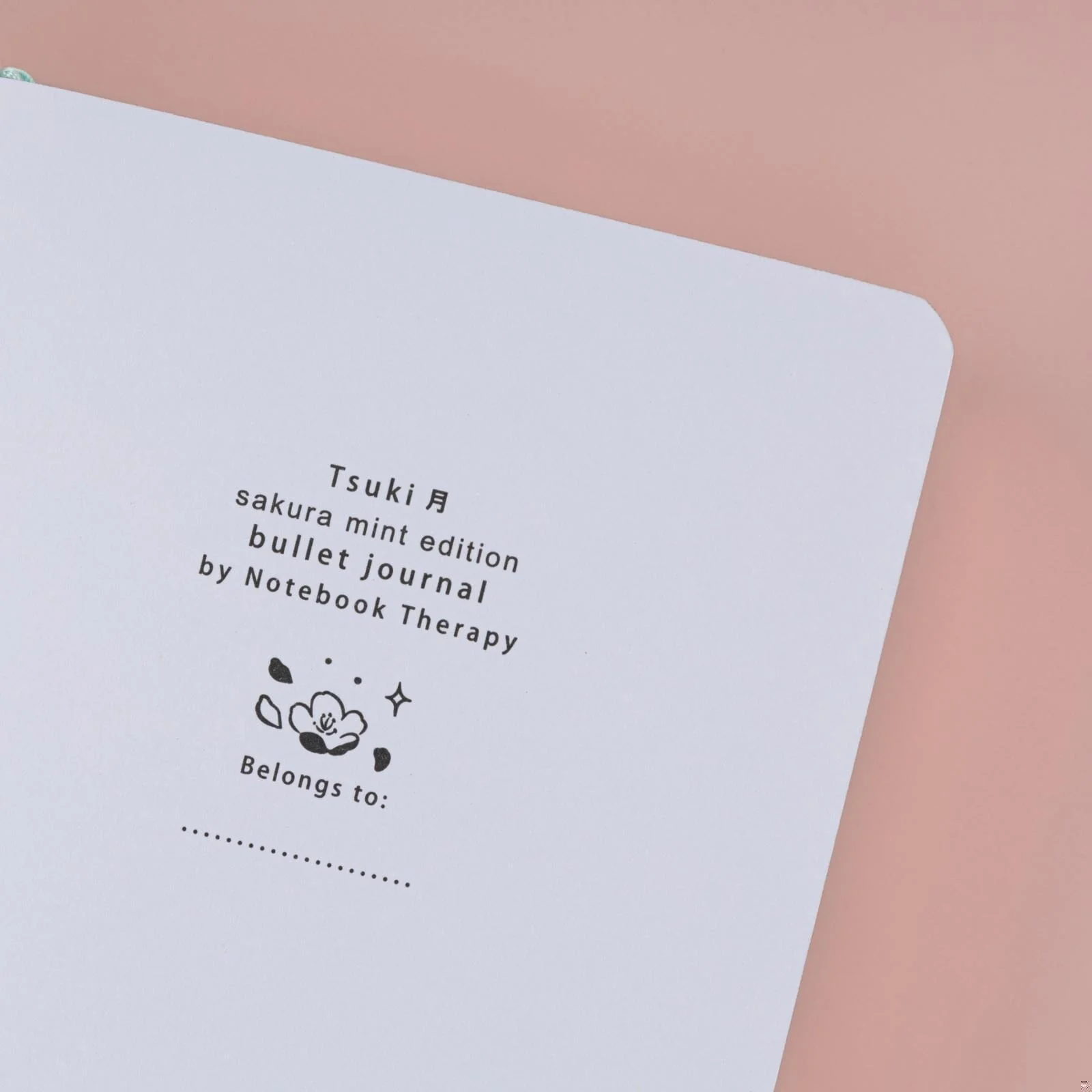 Tsuki ‘Sakura Mint’ A6 Travel Notebook ☾ - Image 6