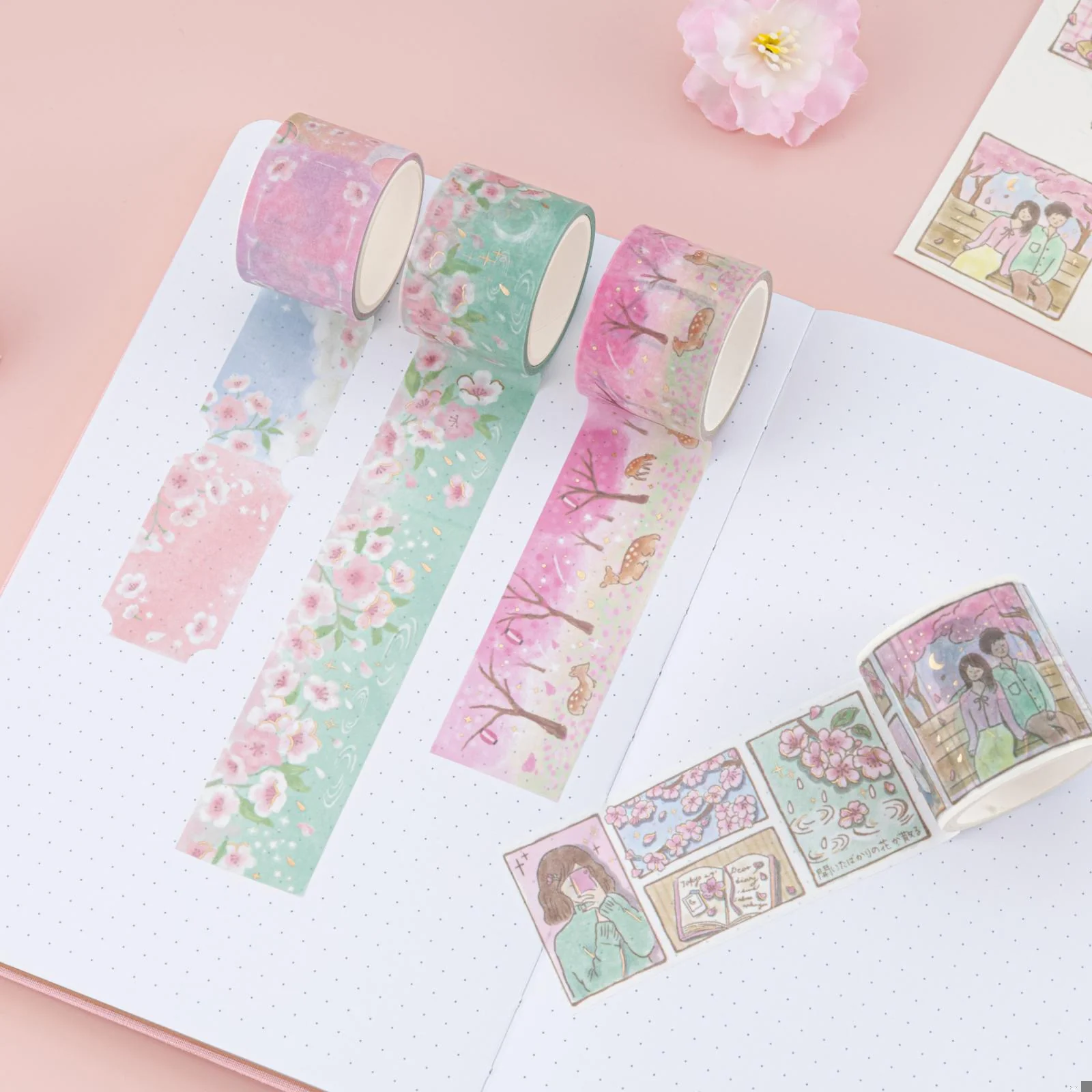 Tsuki ‘Sakura Days’ Washi Tape Set ☾ - Image 10