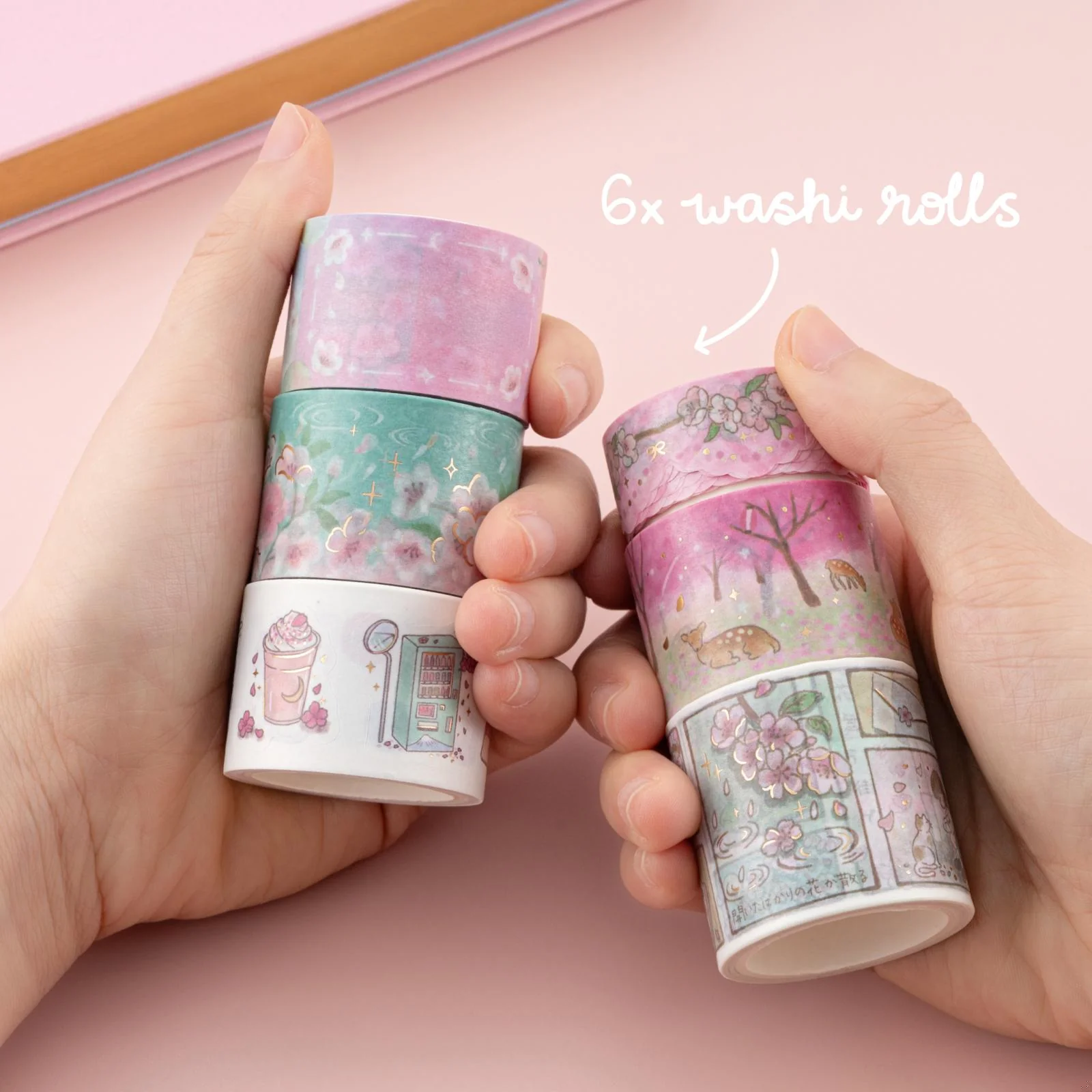 Tsuki ‘Sakura Days’ Washi Tape Set ☾ - Image 4