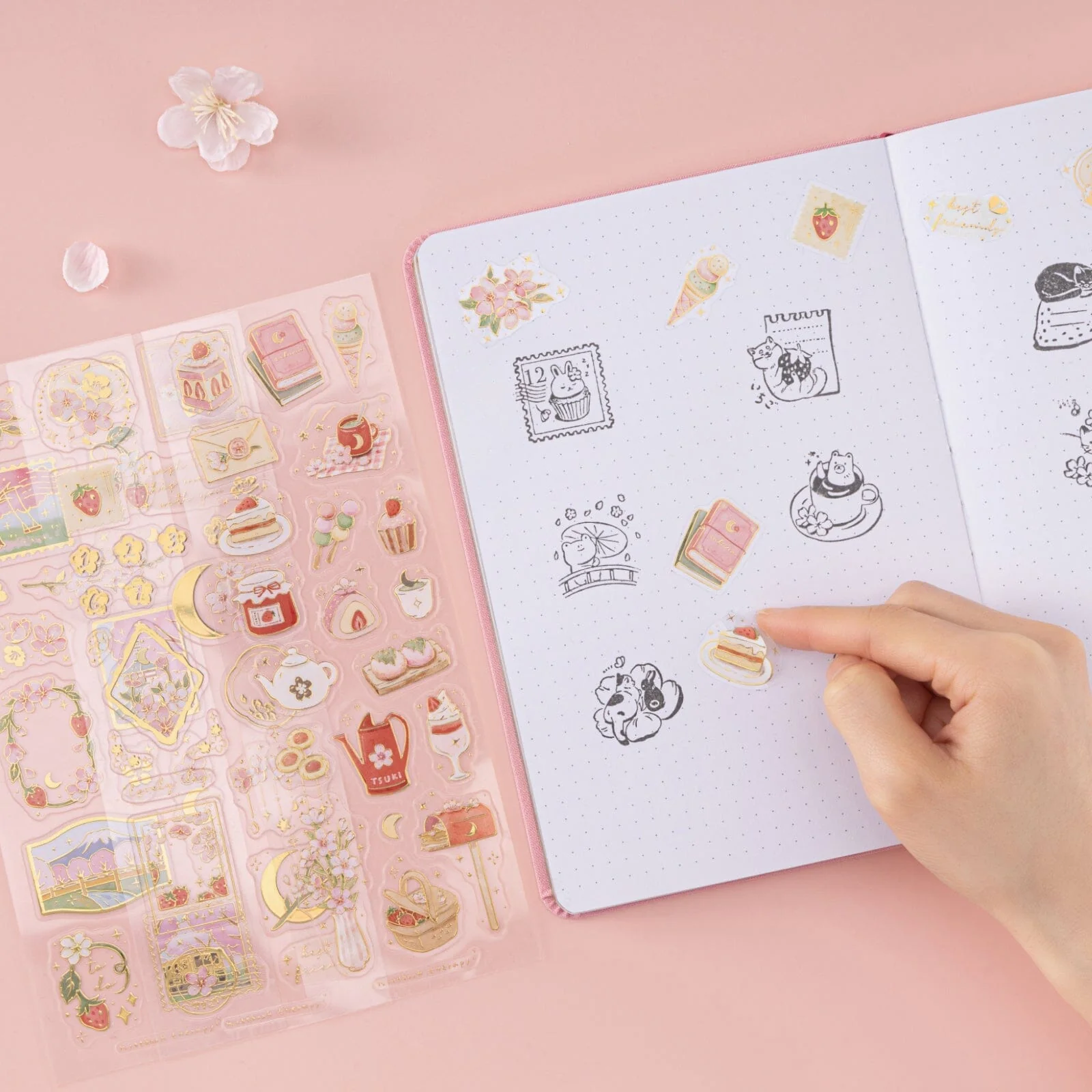 Tsuki ‘Sakura Friends’ 3D Holographic Sticker Set ☾ - Image 7