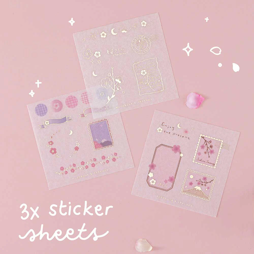 Tsuki ‘Sakura Journey’ Washi Tape Set ☾ - Image 14