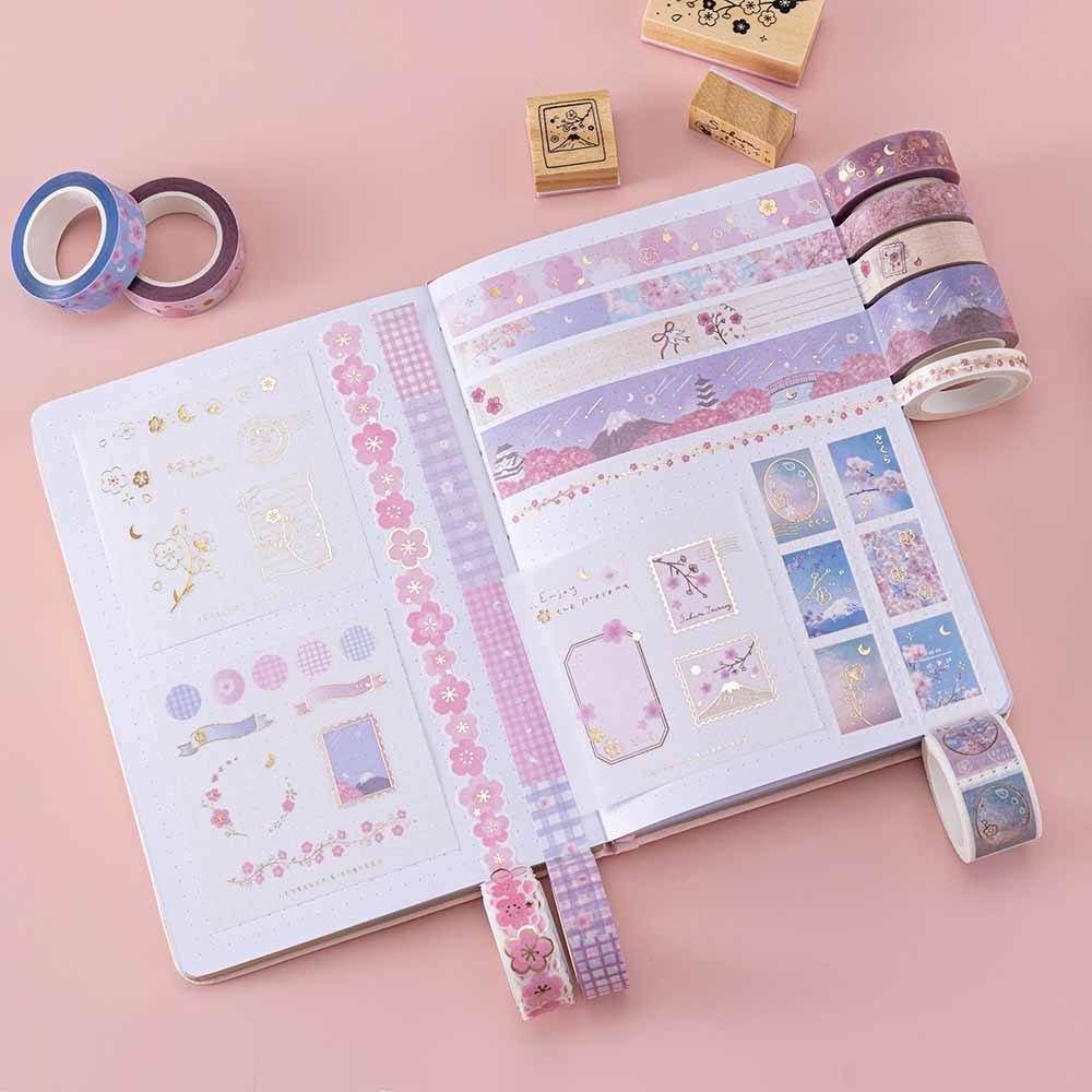 Tsuki ‘Sakura Journey’ Washi Tape Set ☾ - Image 6
