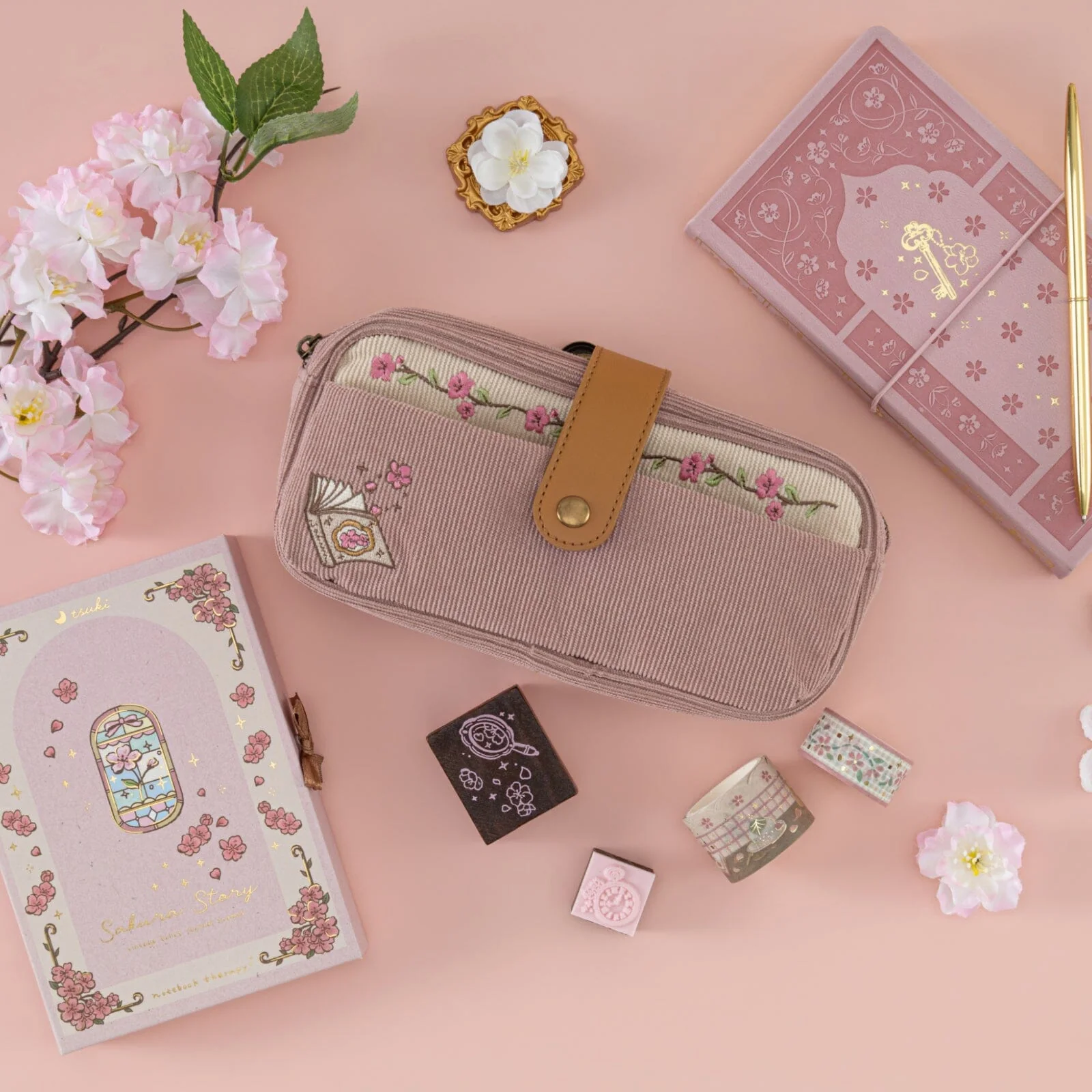 Tsuki ‘Sakura Story’ Pen Pouch ☾ - Image 12