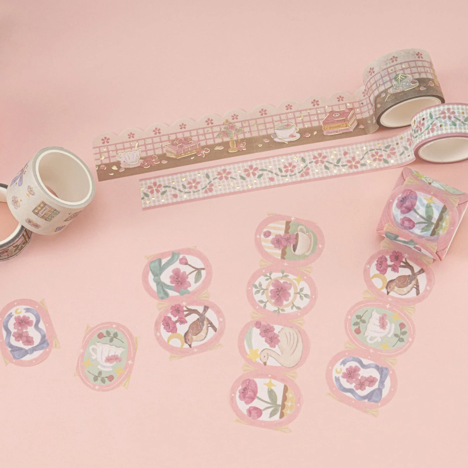 Tsuki ‘Sakura Story’ Washi Tape Set ☾ - Image 15
