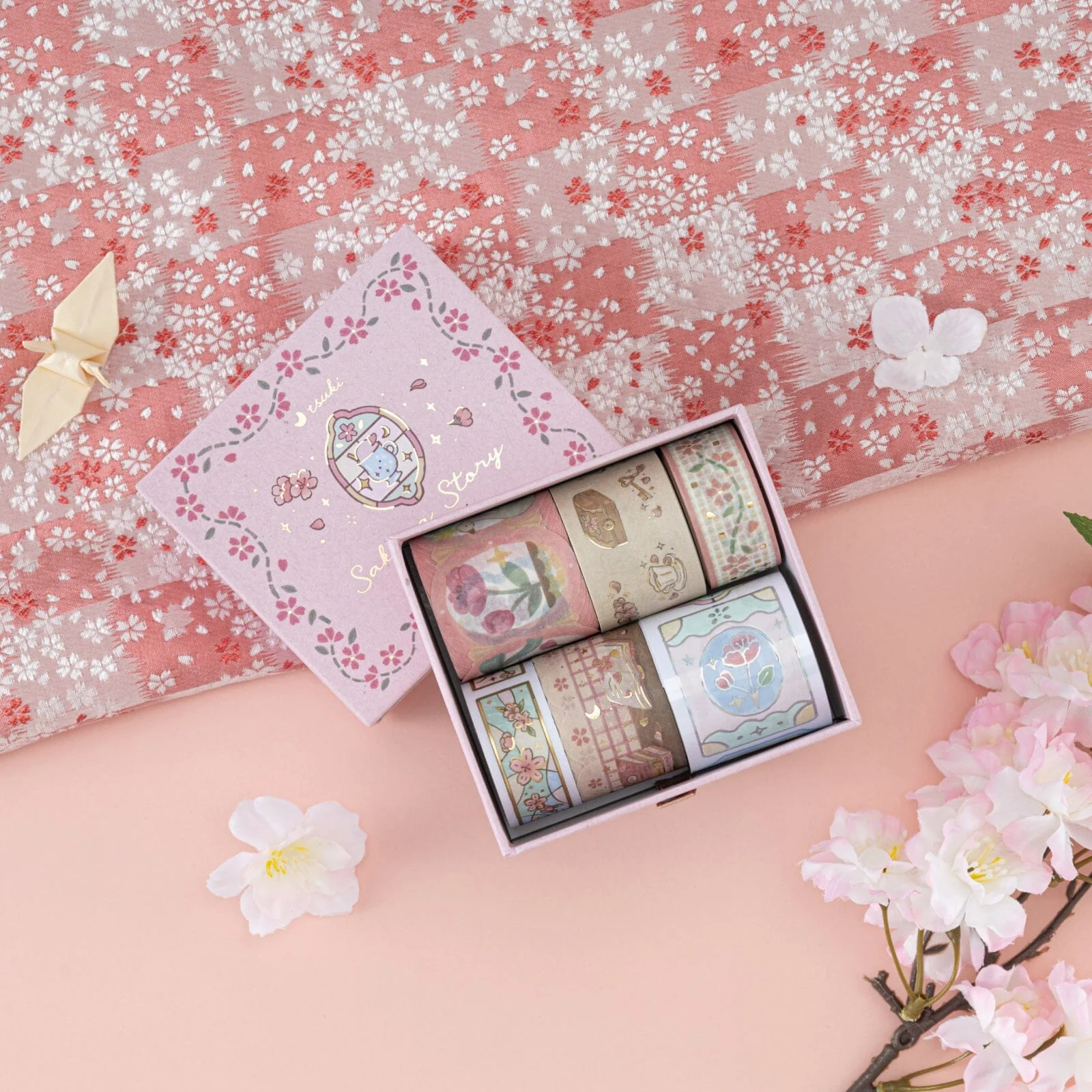 Tsuki ‘Sakura Story’ Washi Tape Set ☾ - Image 19