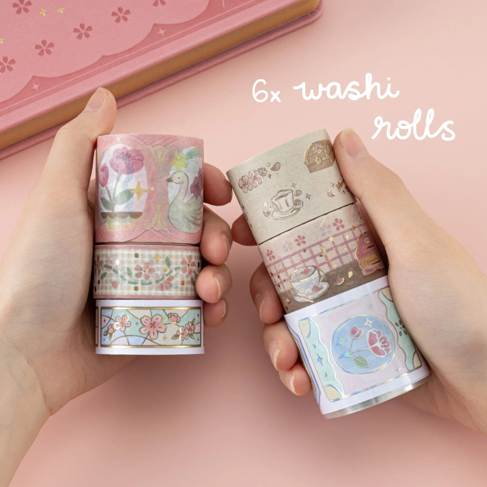 Tsuki ‘Sakura Story’ Washi Tape Set ☾ - Image 4