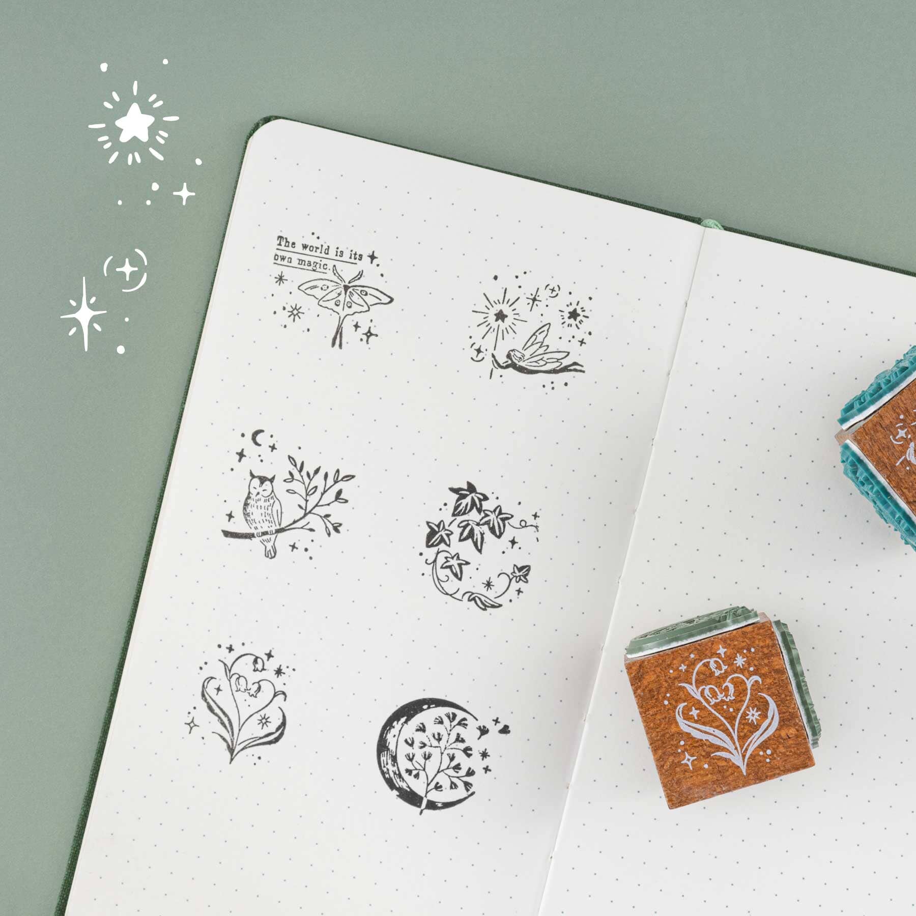 Tsuki ‘Secret Garden’ Travel Notebook Gift Set ☾ - Image 7
